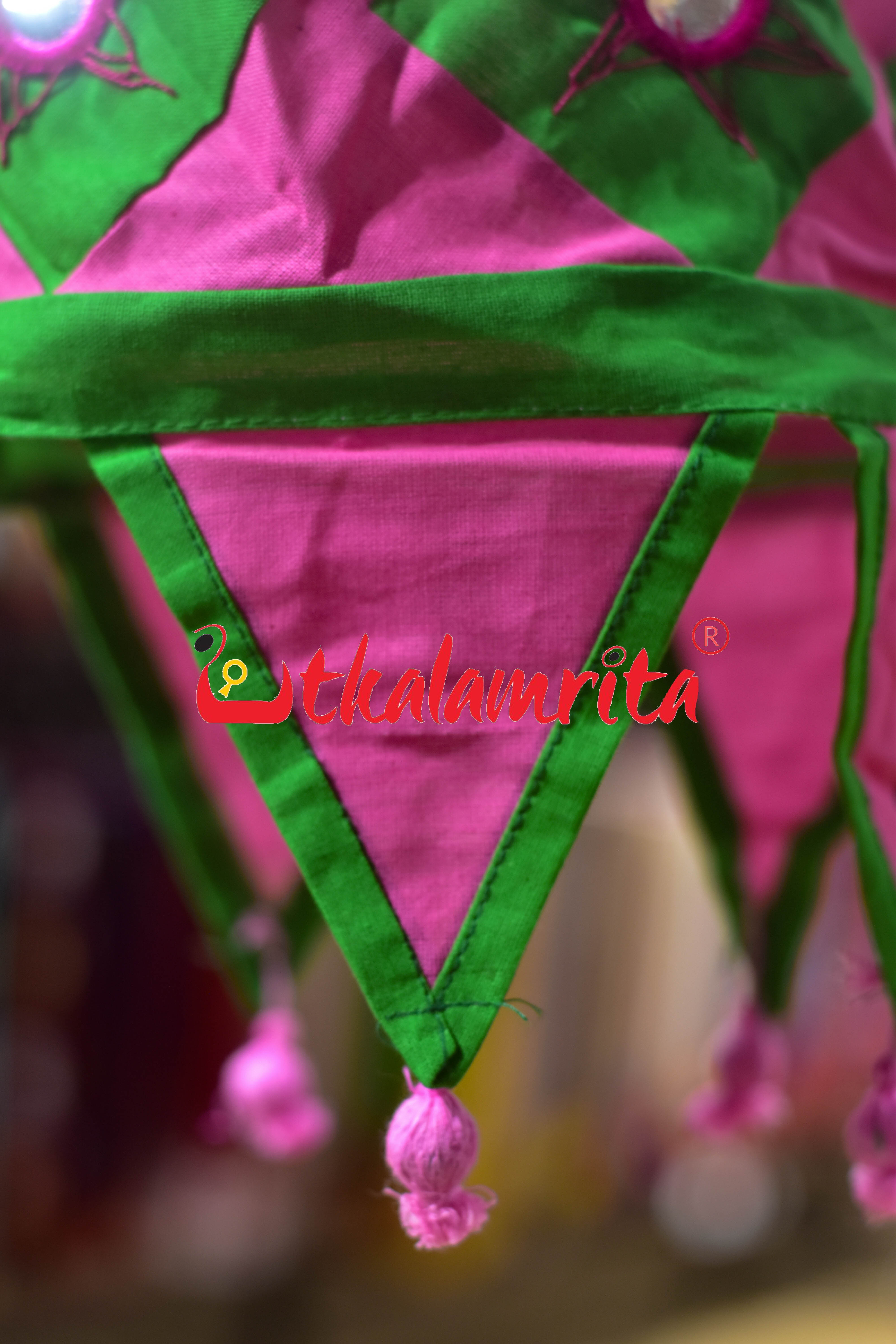 Green Pink Special 1-Step Round Lampshade