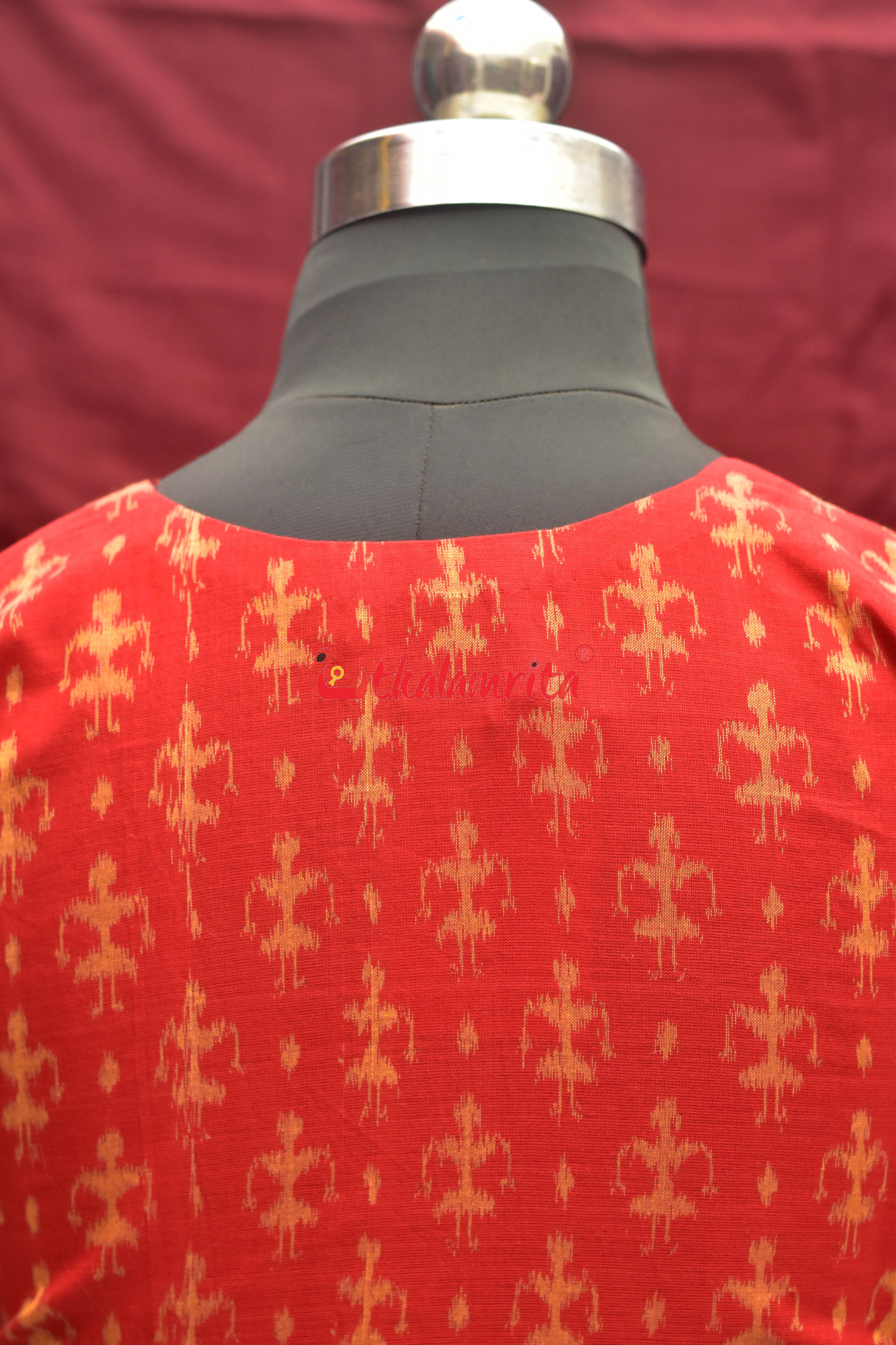 Tribals Standing Red (Blouse)