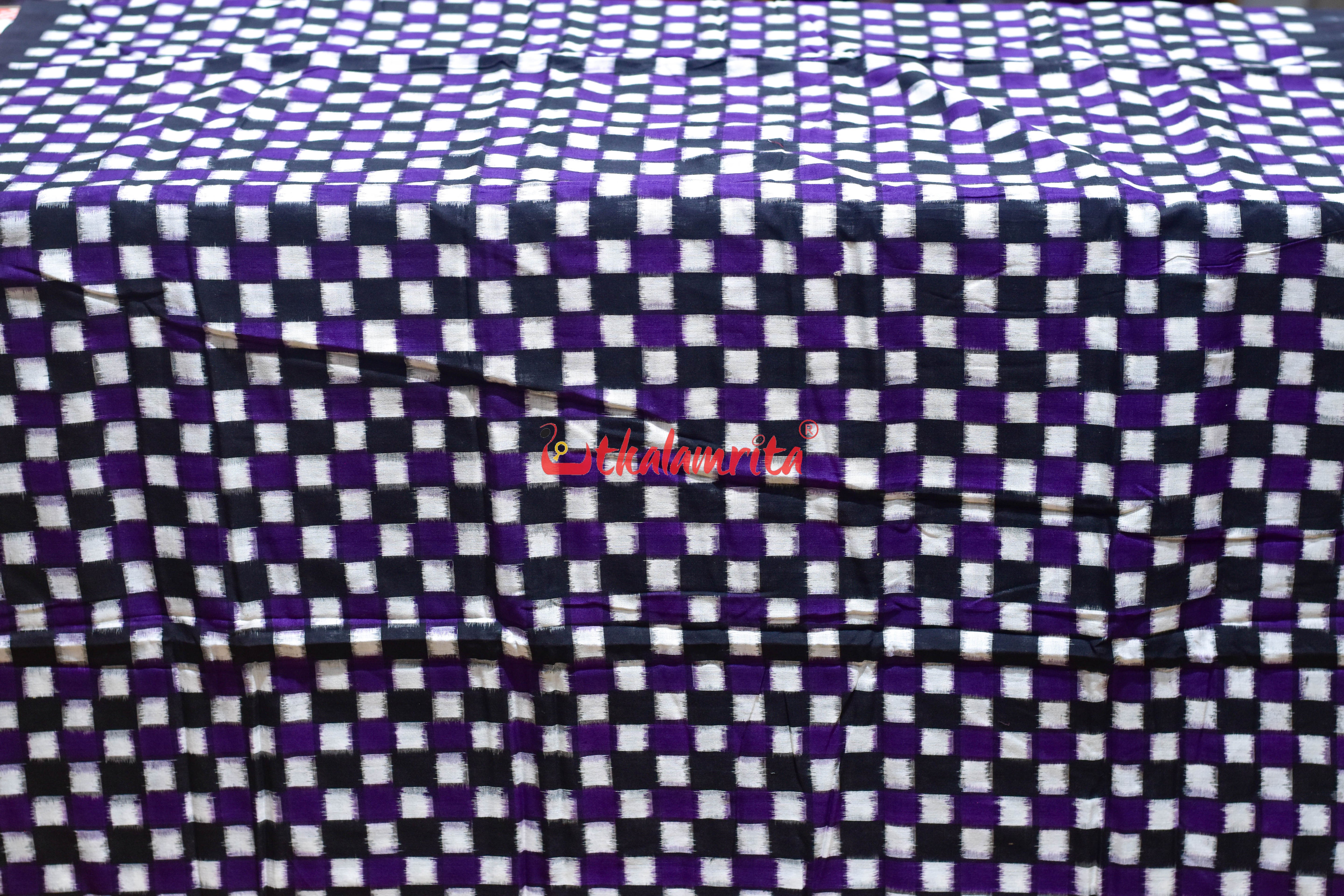 Black Purple 37 Kuthi Cotton (Fabric)