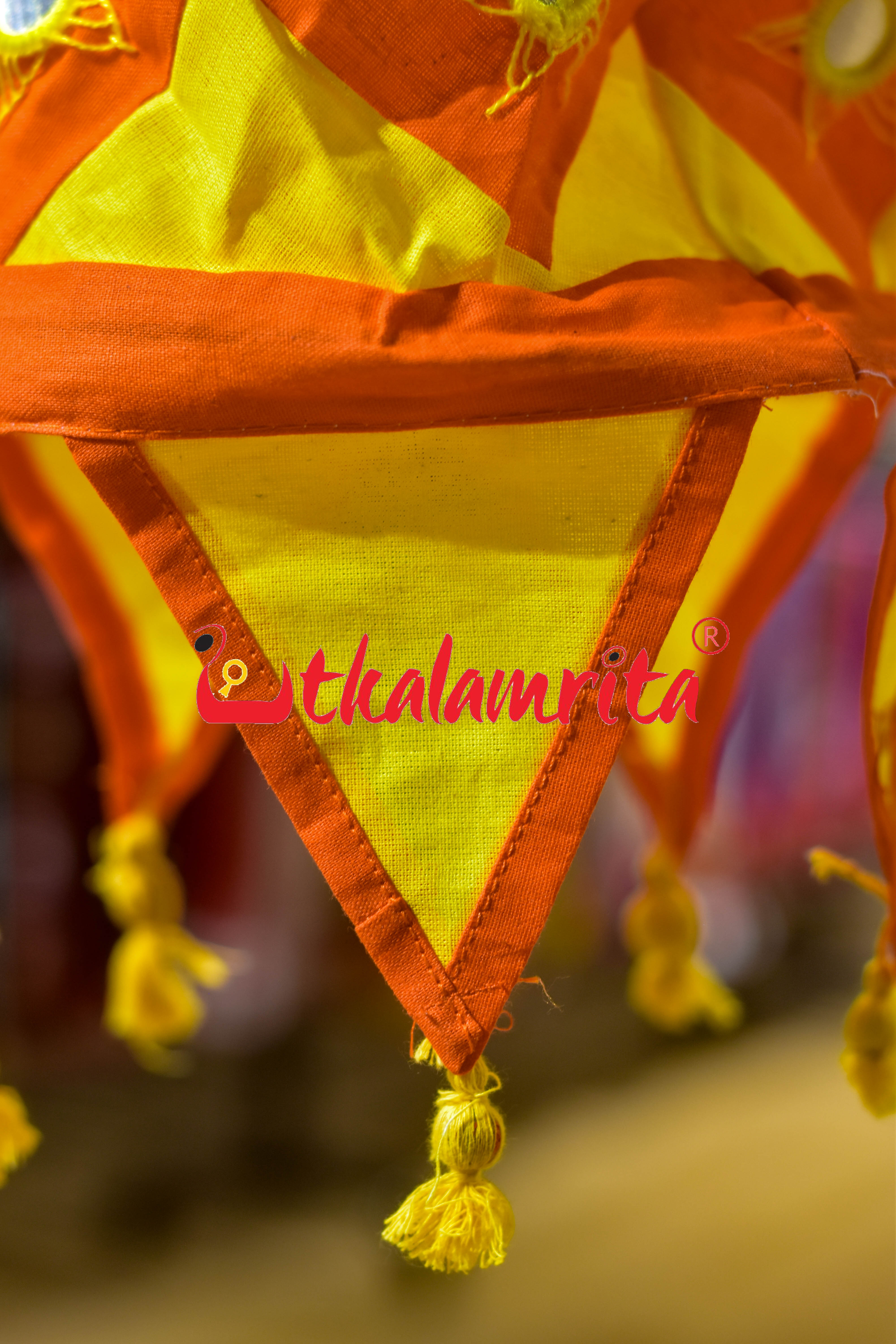 Orange Yellow Special 1-Step Round Lampshade
