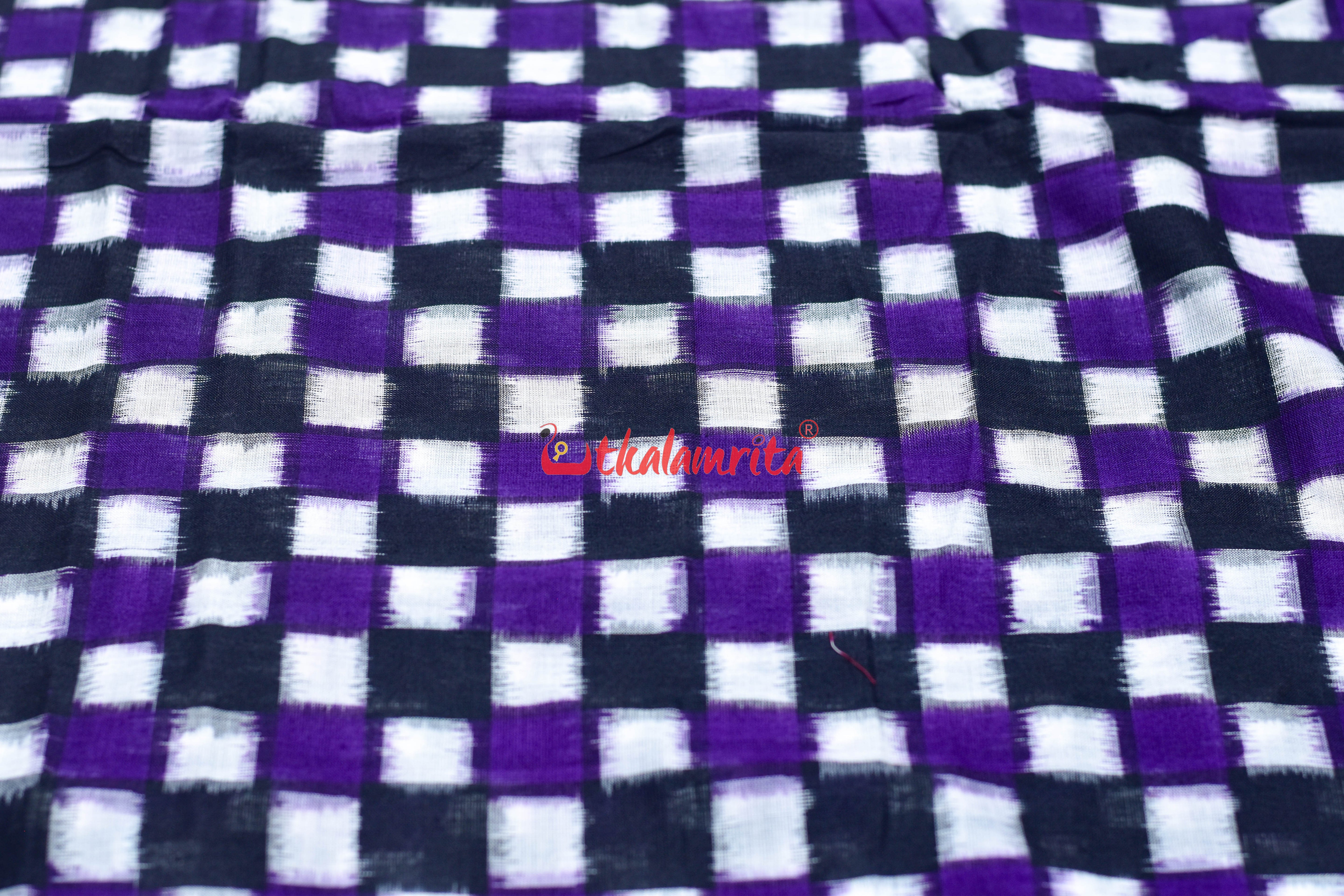 Black Purple 37 Kuthi Cotton (Fabric)