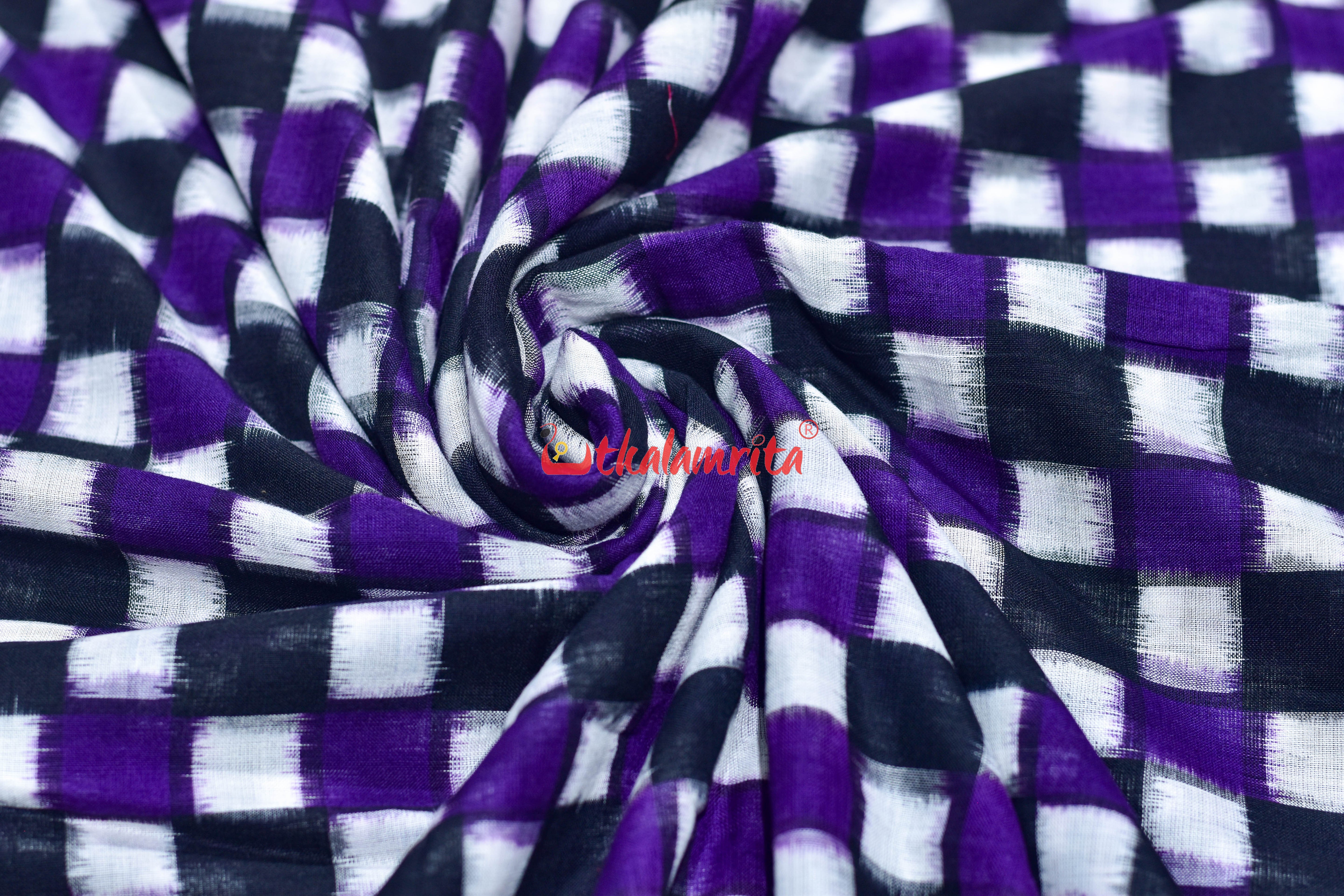 Black Purple 37 Kuthi Cotton (Fabric)