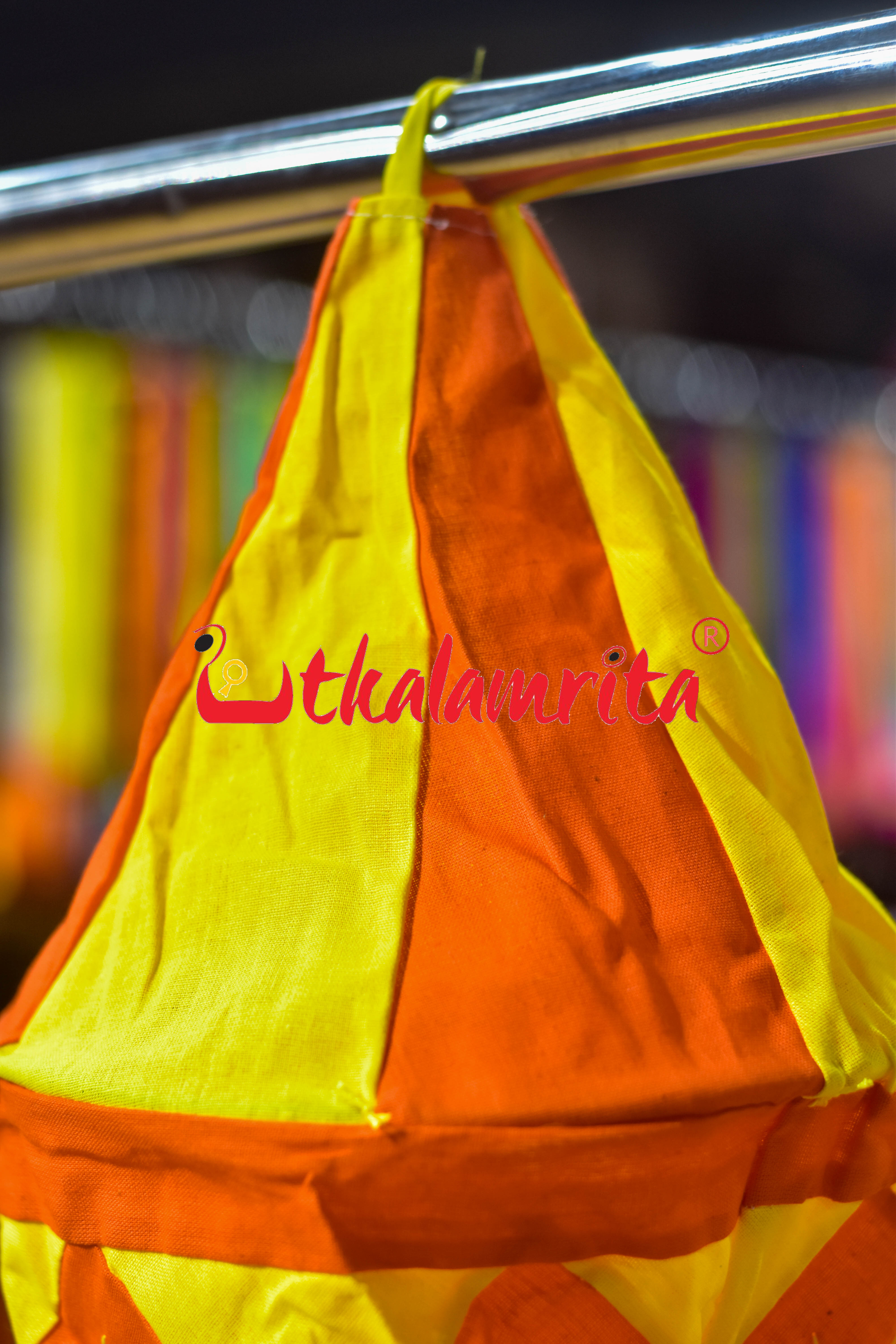 Orange Yellow Special 1-Step Round Lampshade