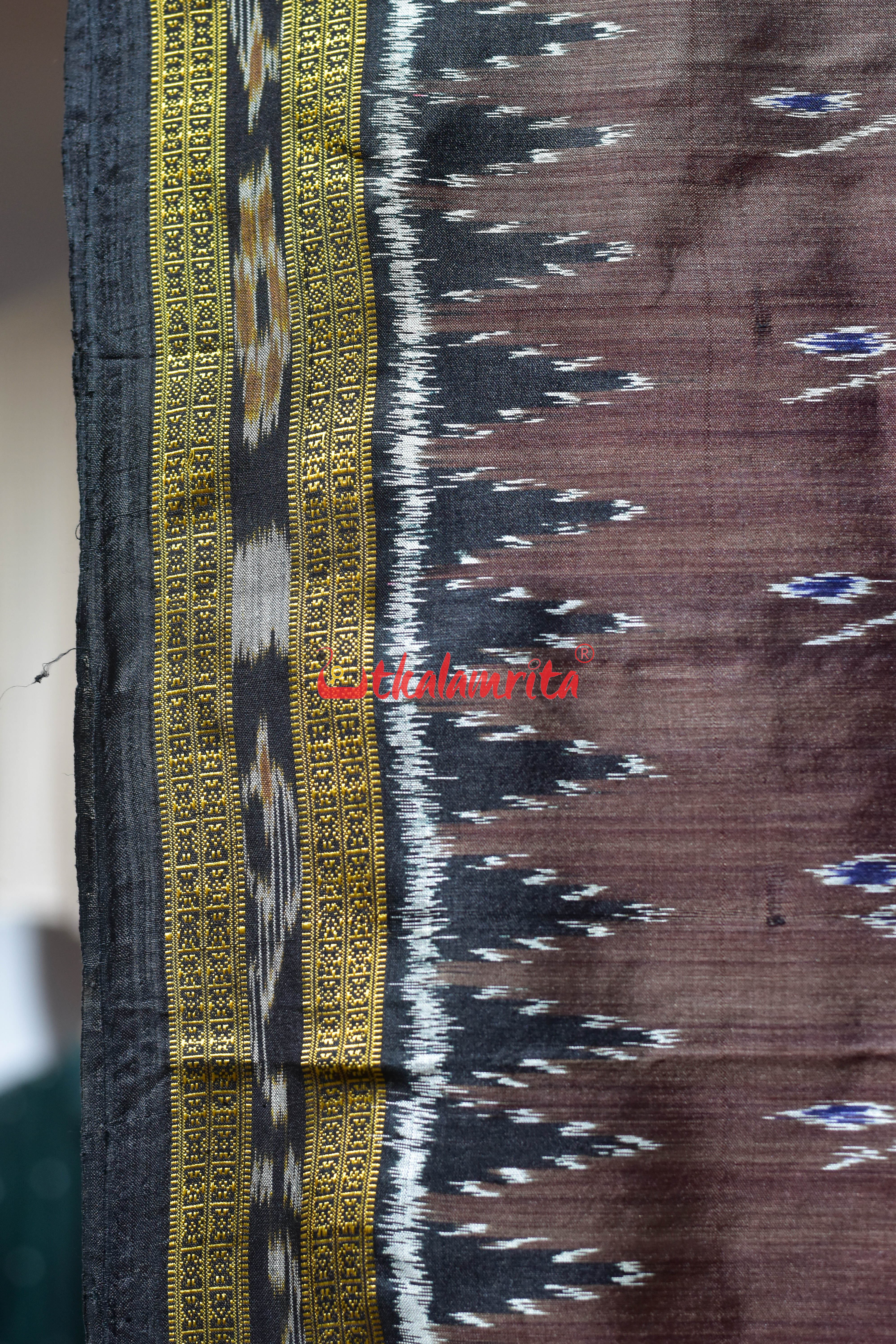 Coffee Percent Khandua Silk Saree
