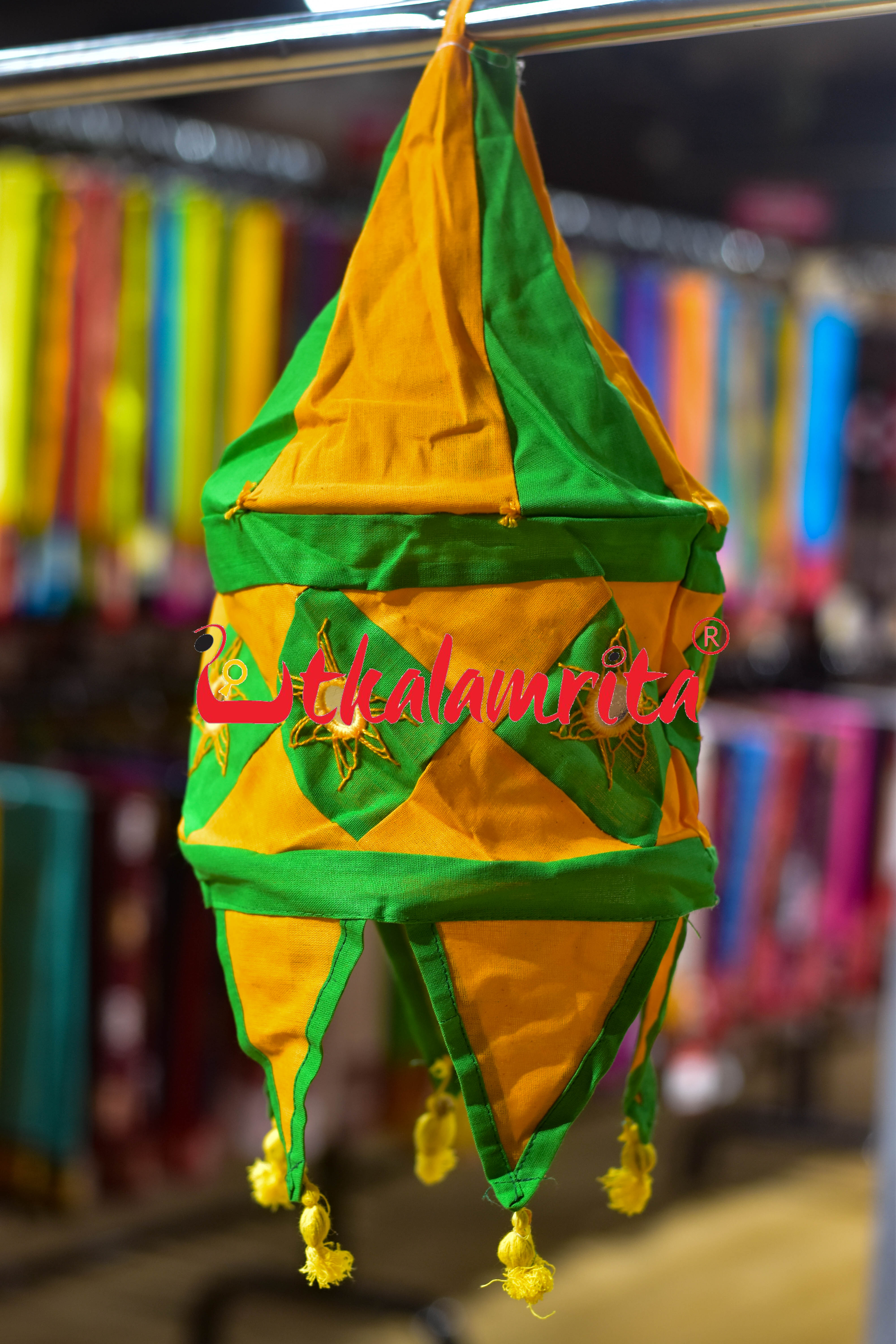 Green Orange Special 1-Step Round Lampshade