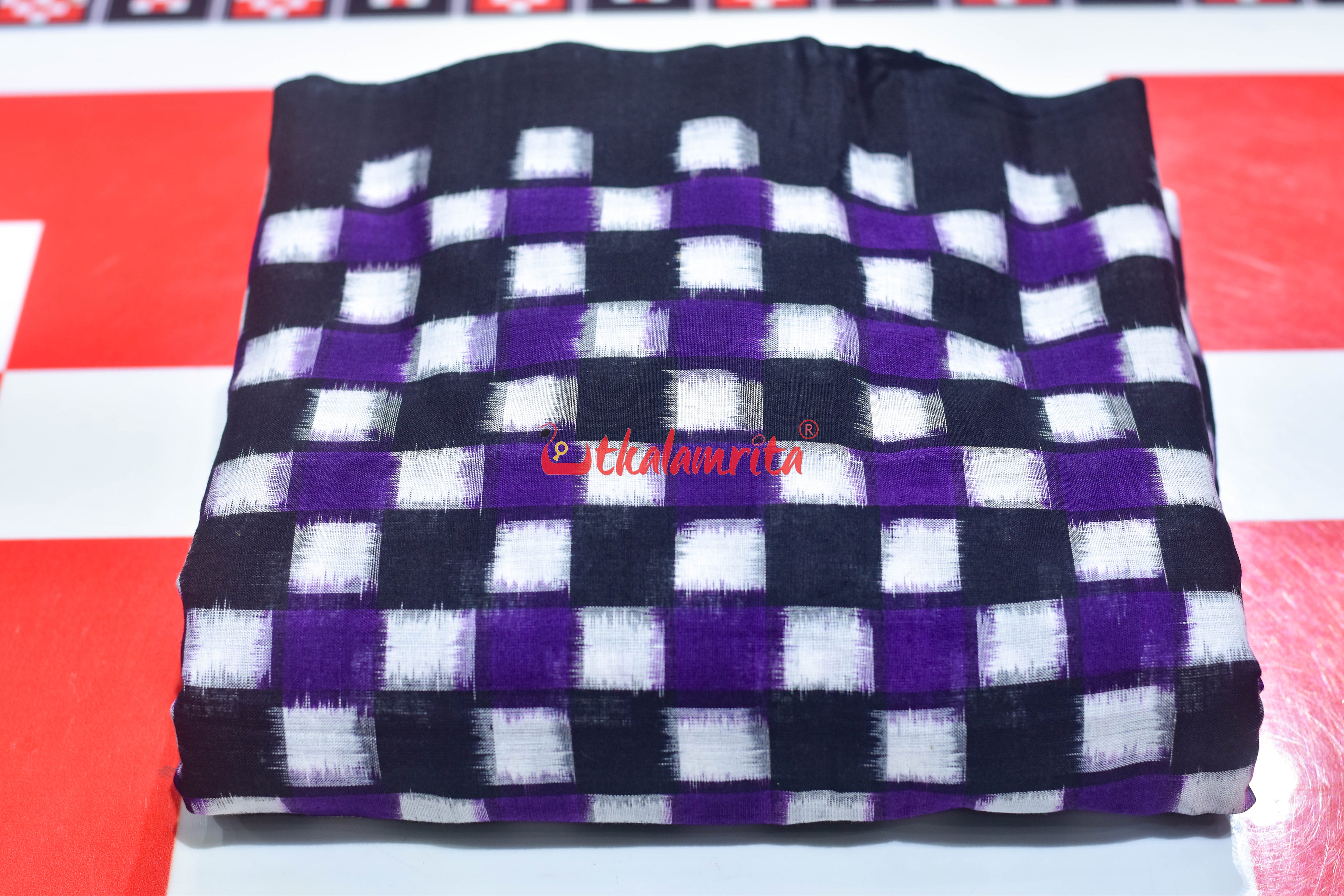 Black Purple 37 Kuthi Cotton (Fabric)