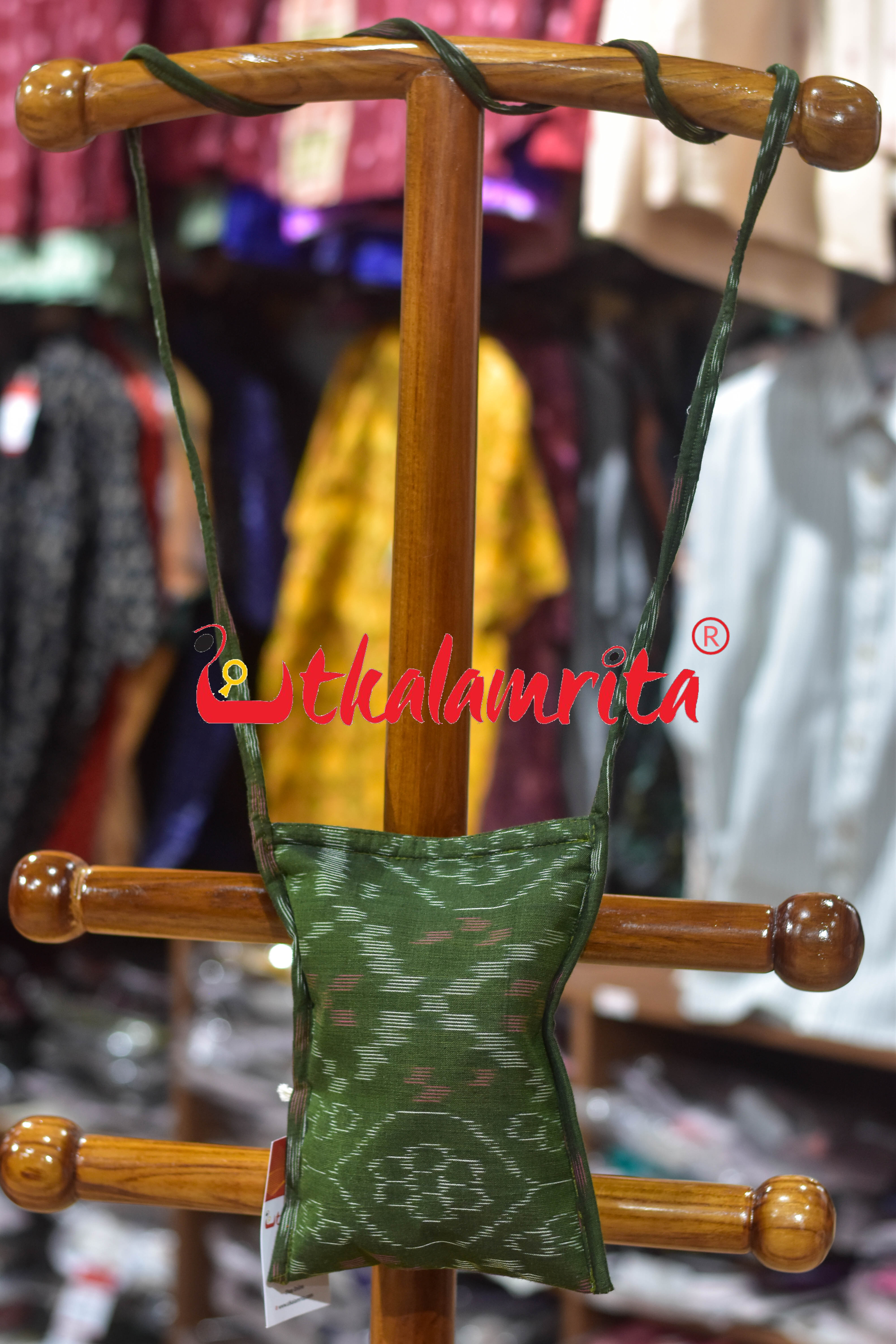 Mehndi Wavy Flower Bandha Mobile Sling Bag