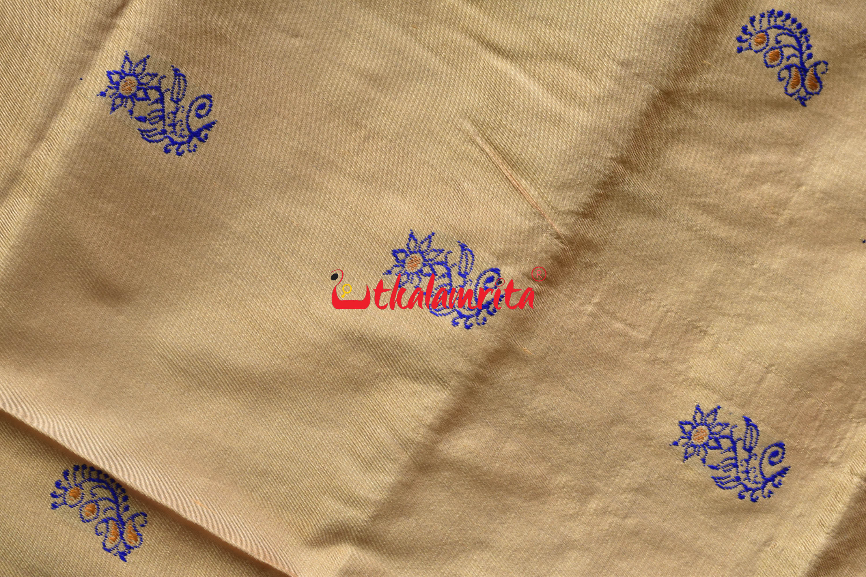 Chandan Blue Bomkai Silk Saree
