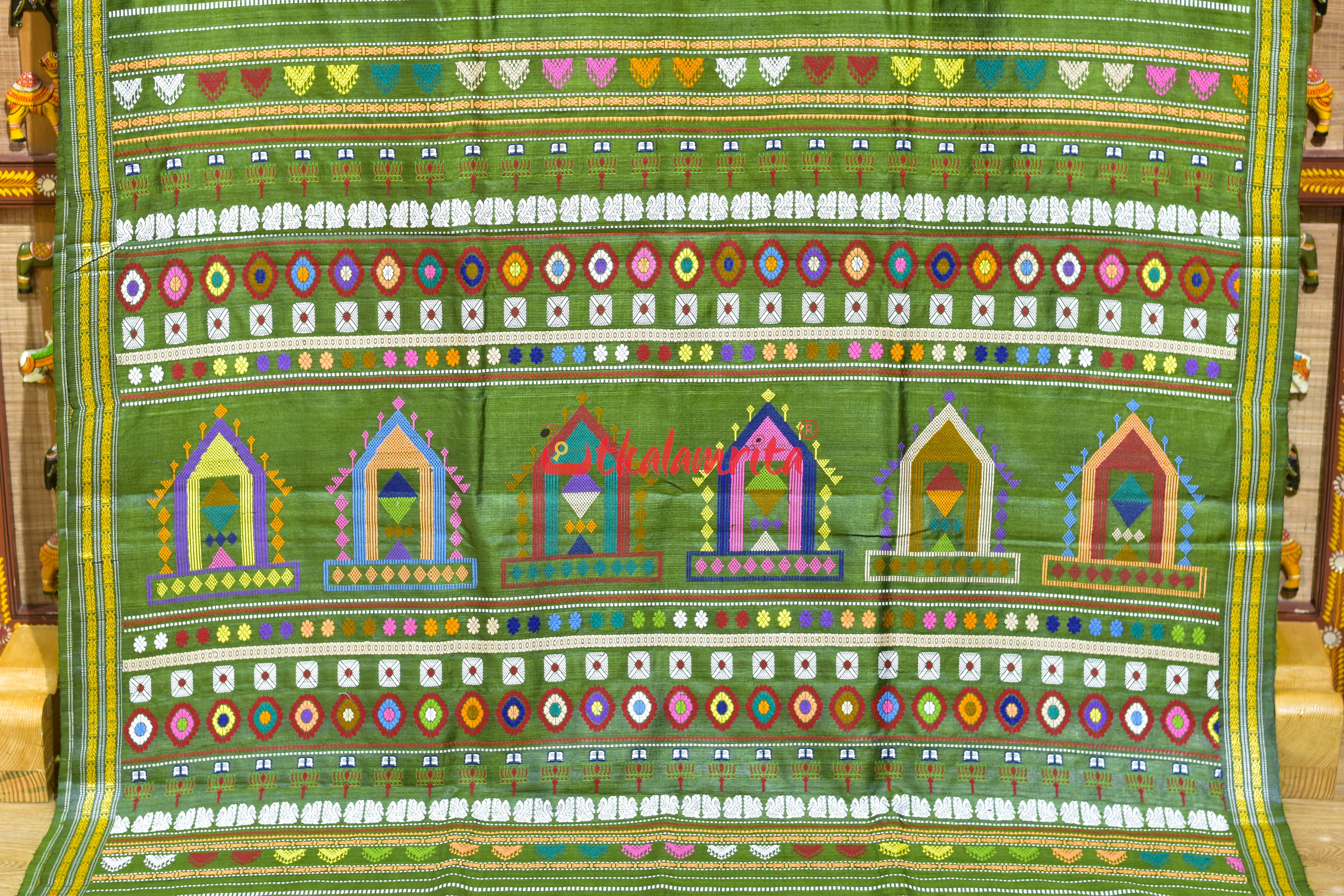 Multi Butterfly on Violet Dolabedi Gopalpur Tussar Silk Saree