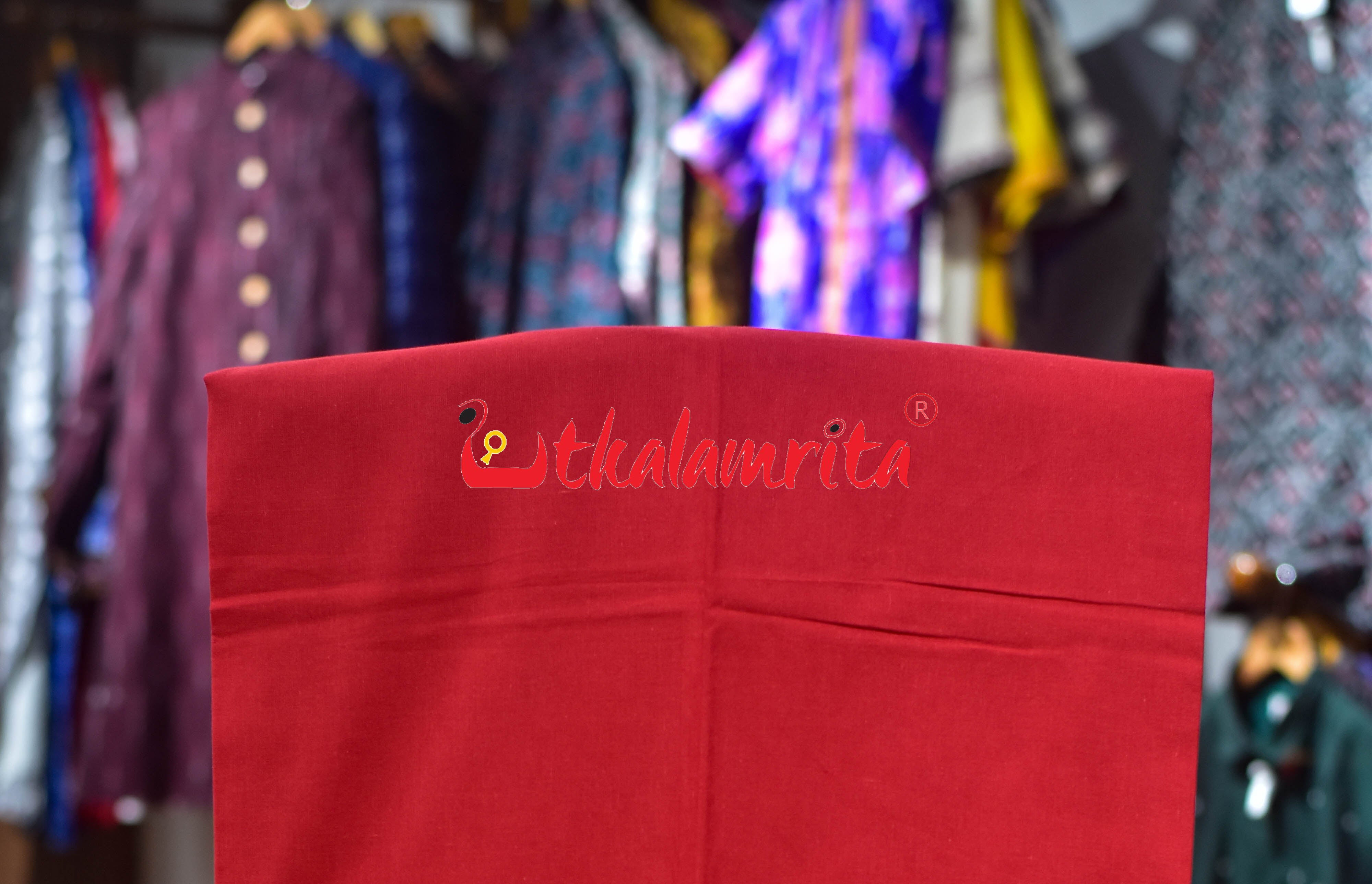 Green Red Fish Design Cotton Dress Set