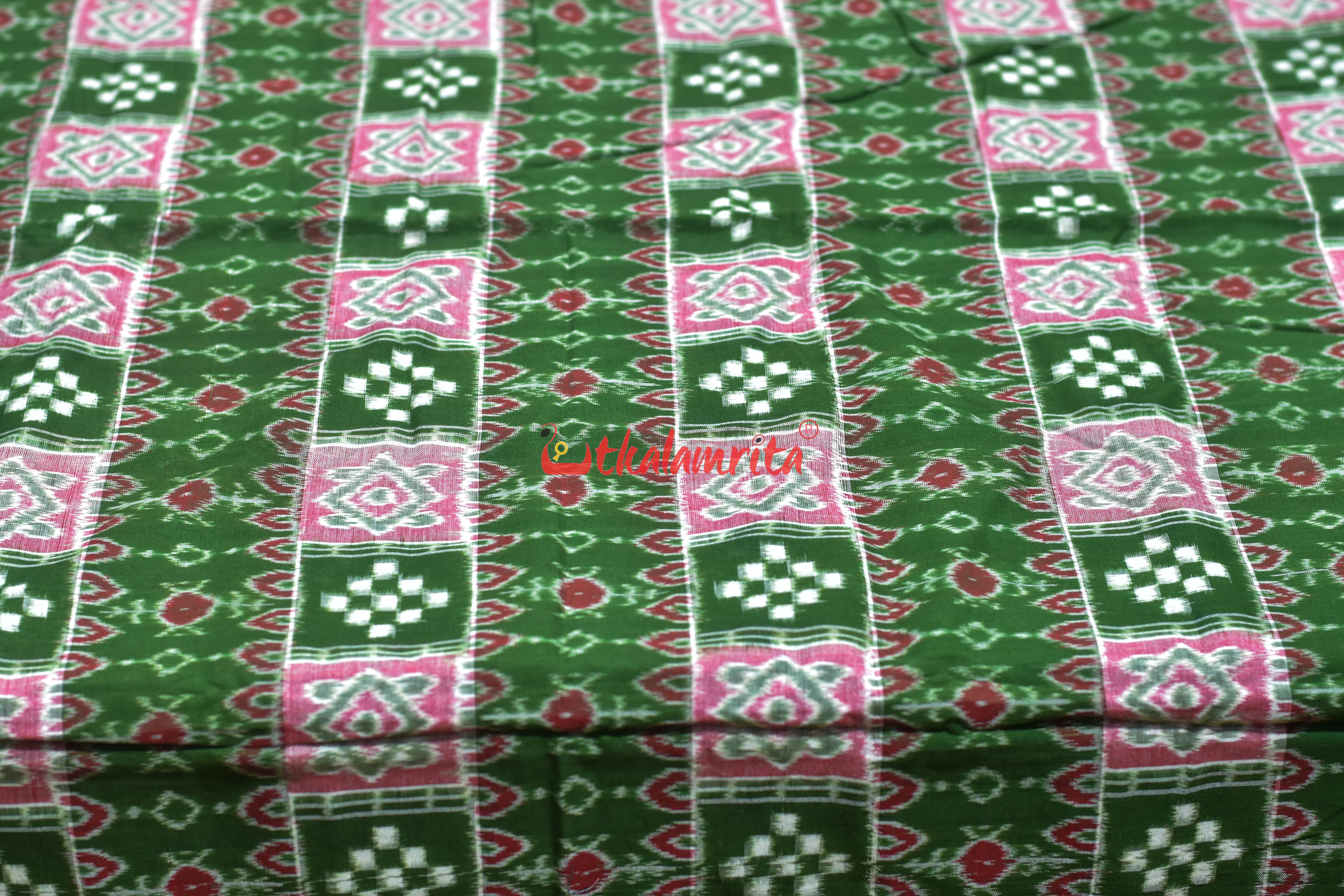 Mehendi Green Flower Pasapali Cotton (Fabric)