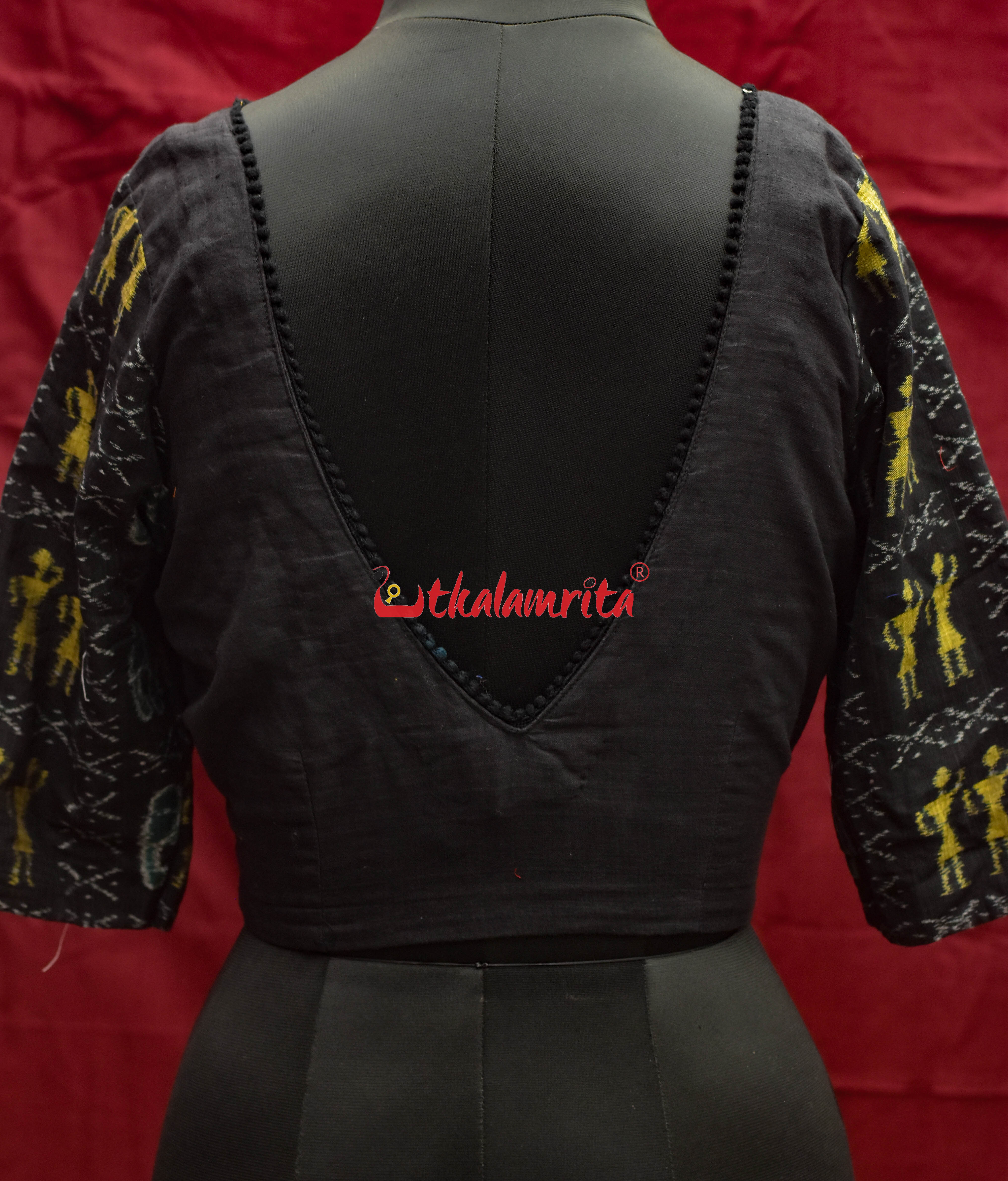 Black Tribals and Elephants (Blouse)