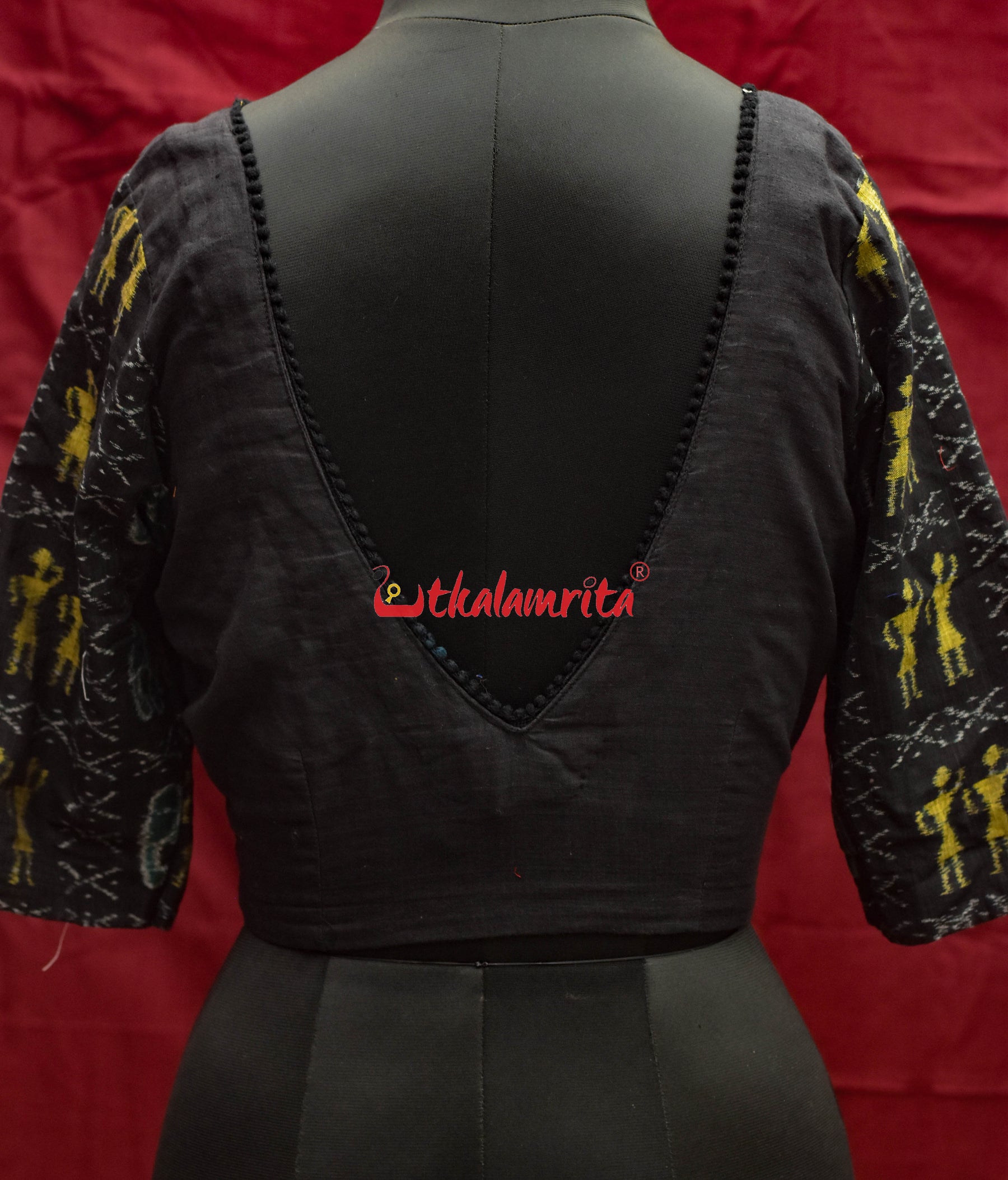 Black Tribals and Elephants (Blouse)