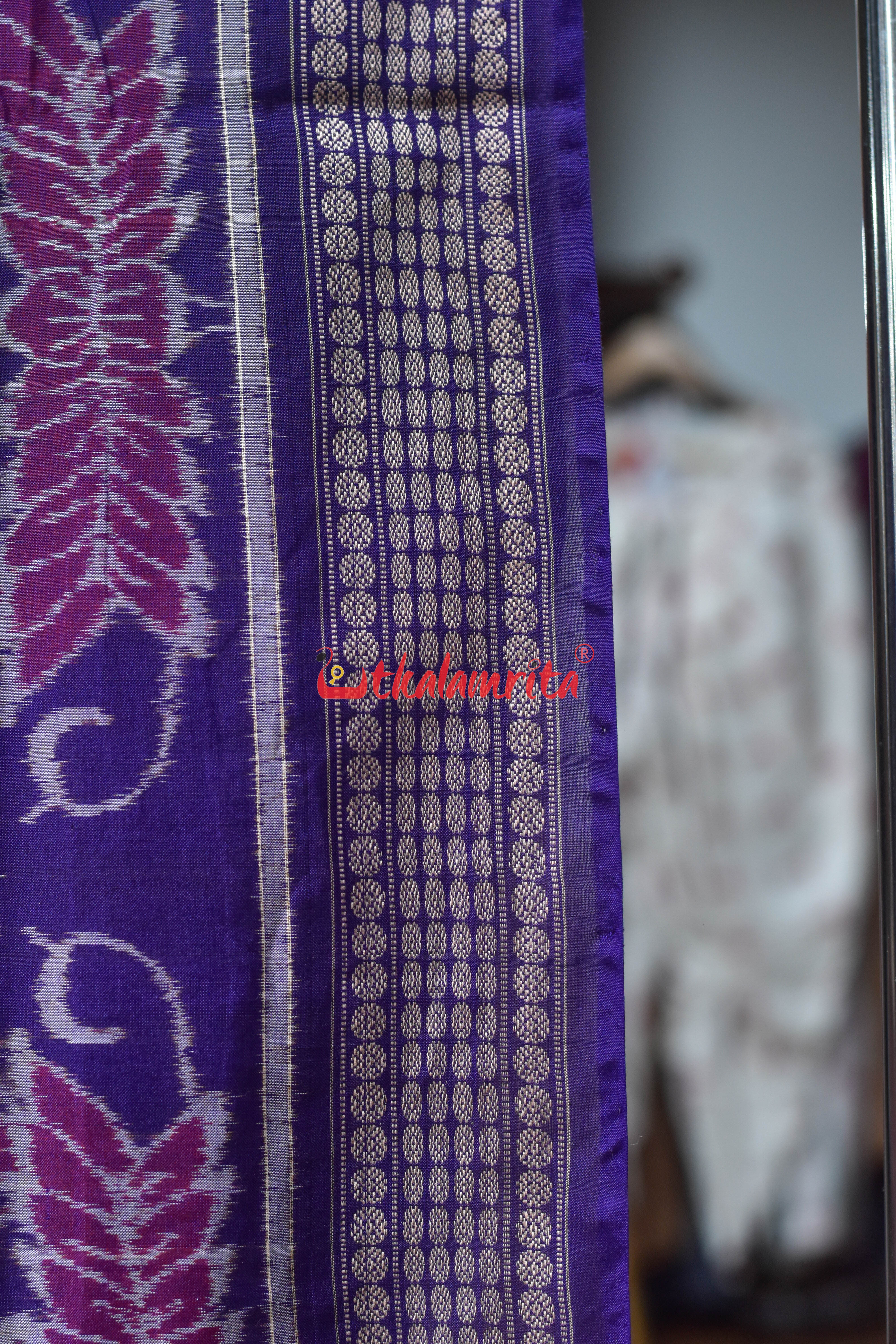 Red Konark with Nartaki Sambalpuri Cotton Saree