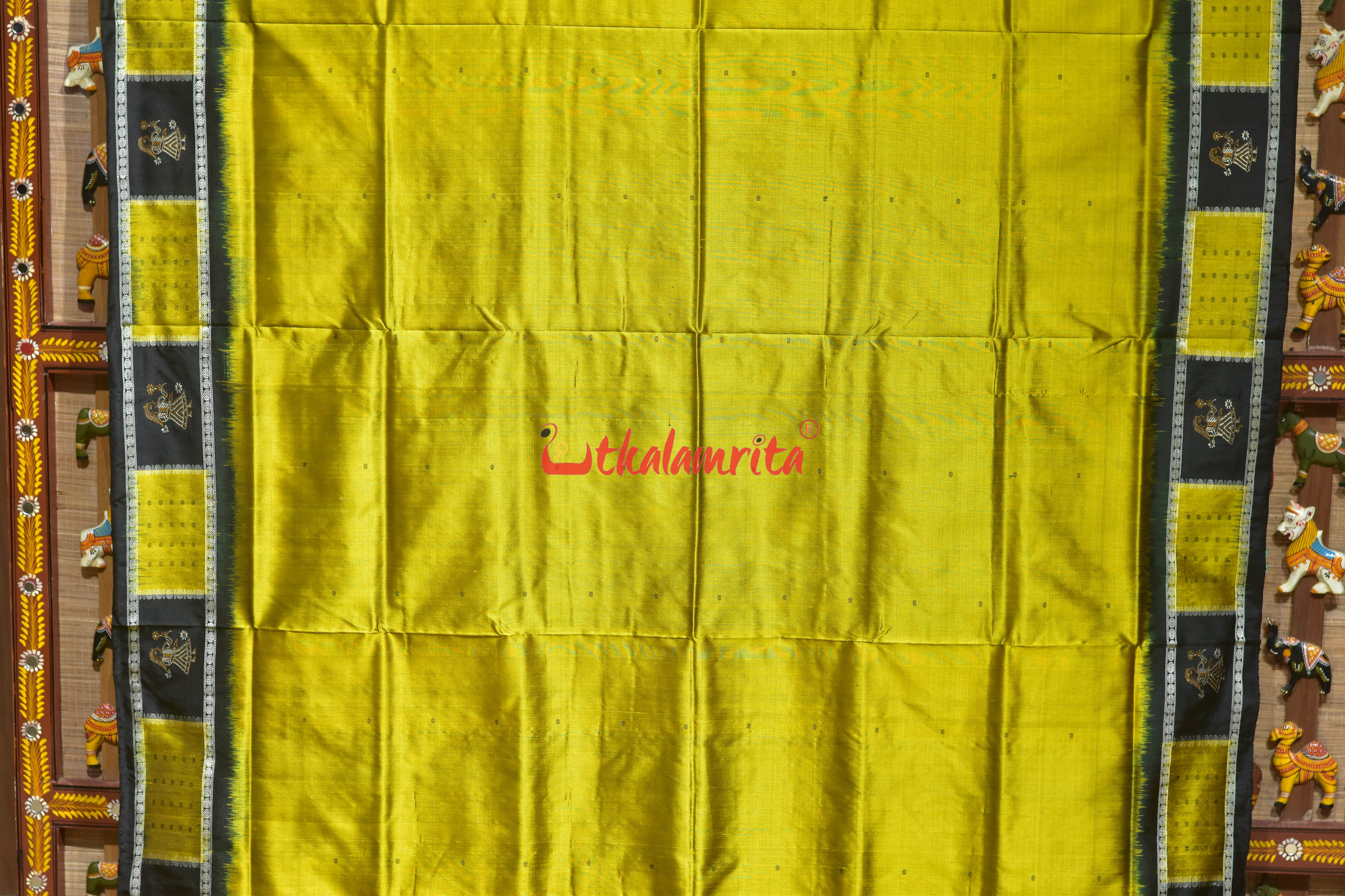 Golden Doll Border Bomkai Silk Saree