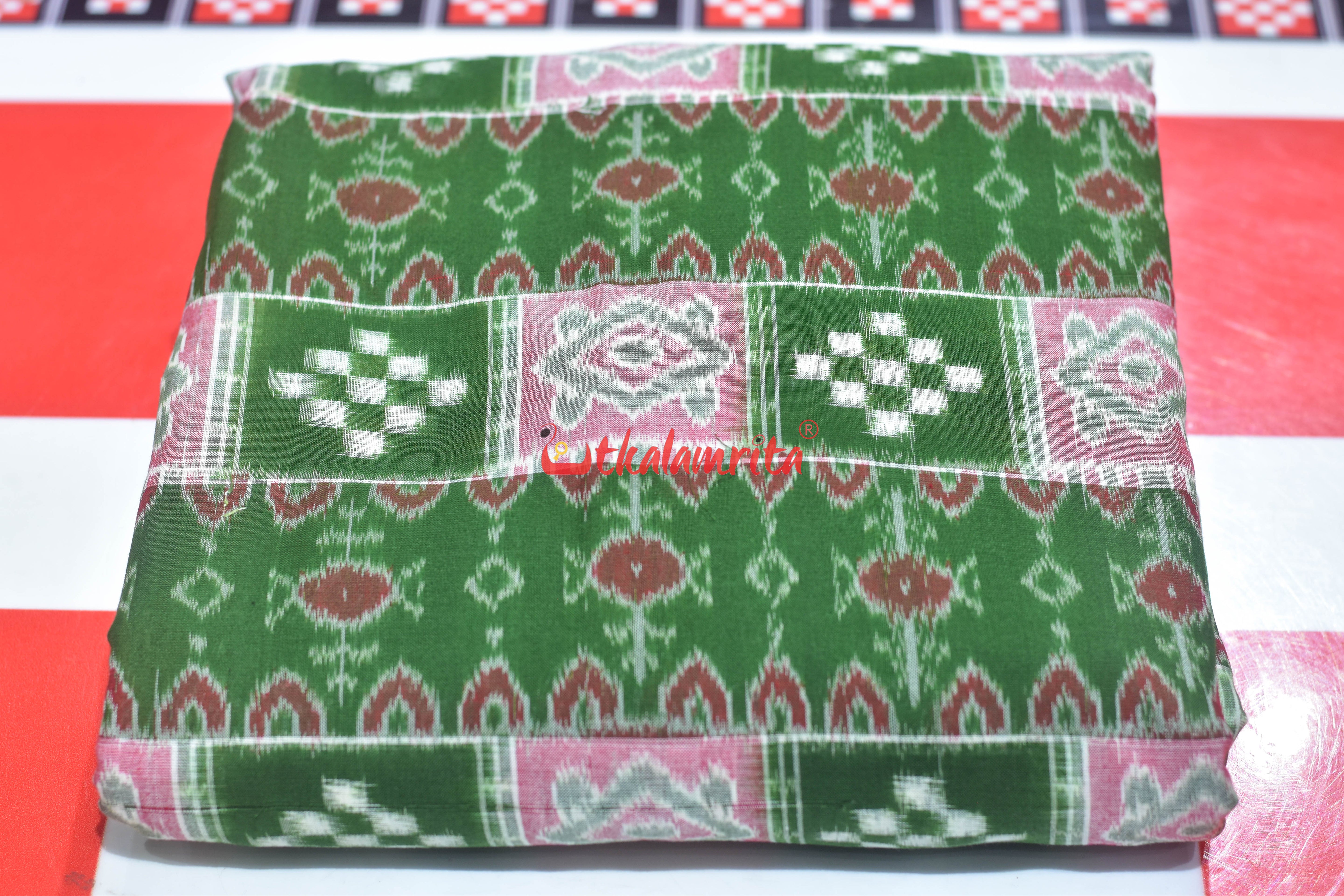 Mehendi Green Flower Pasapali Cotton (Fabric)