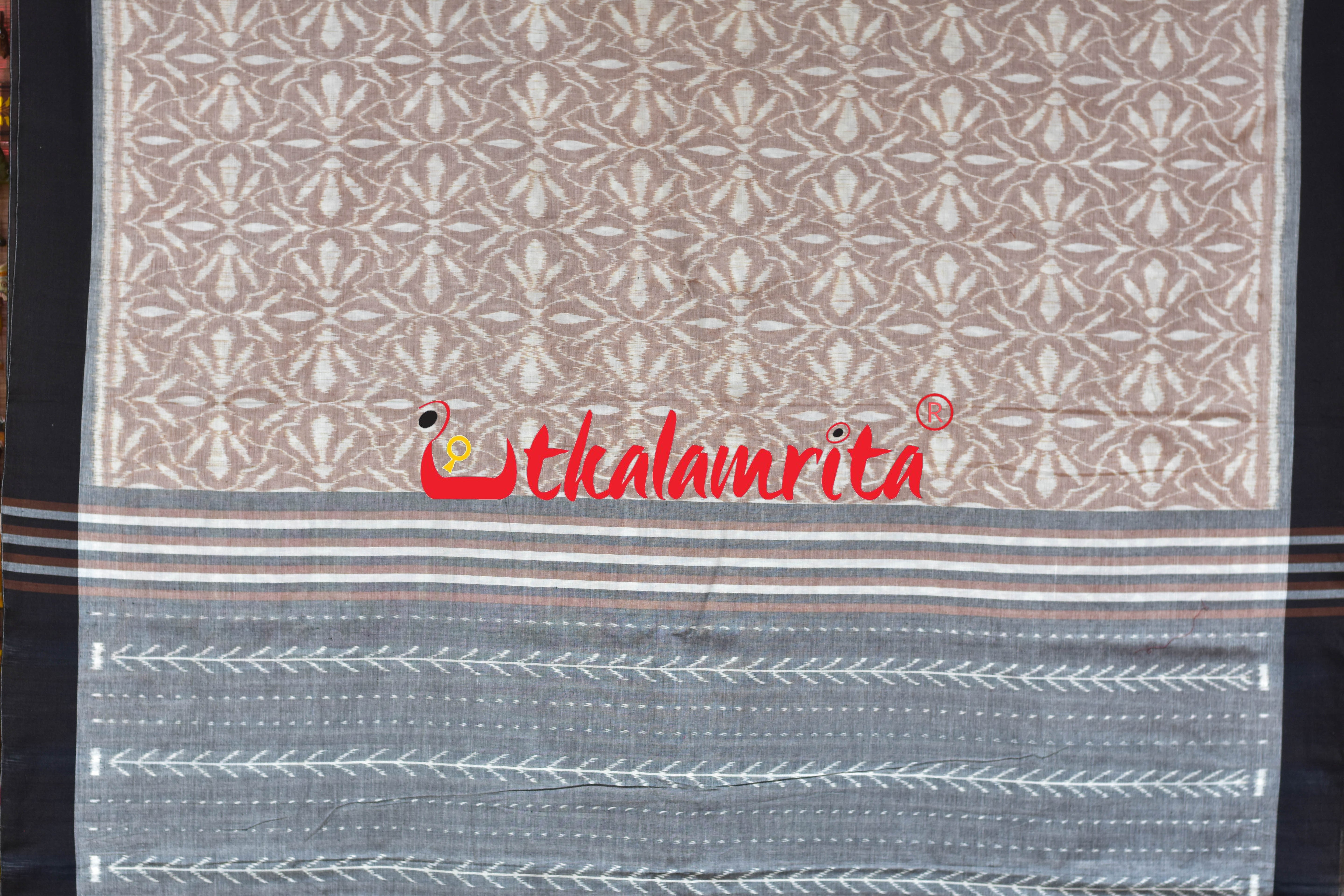 Kothari Patra Peach Khandua Cotton Saree