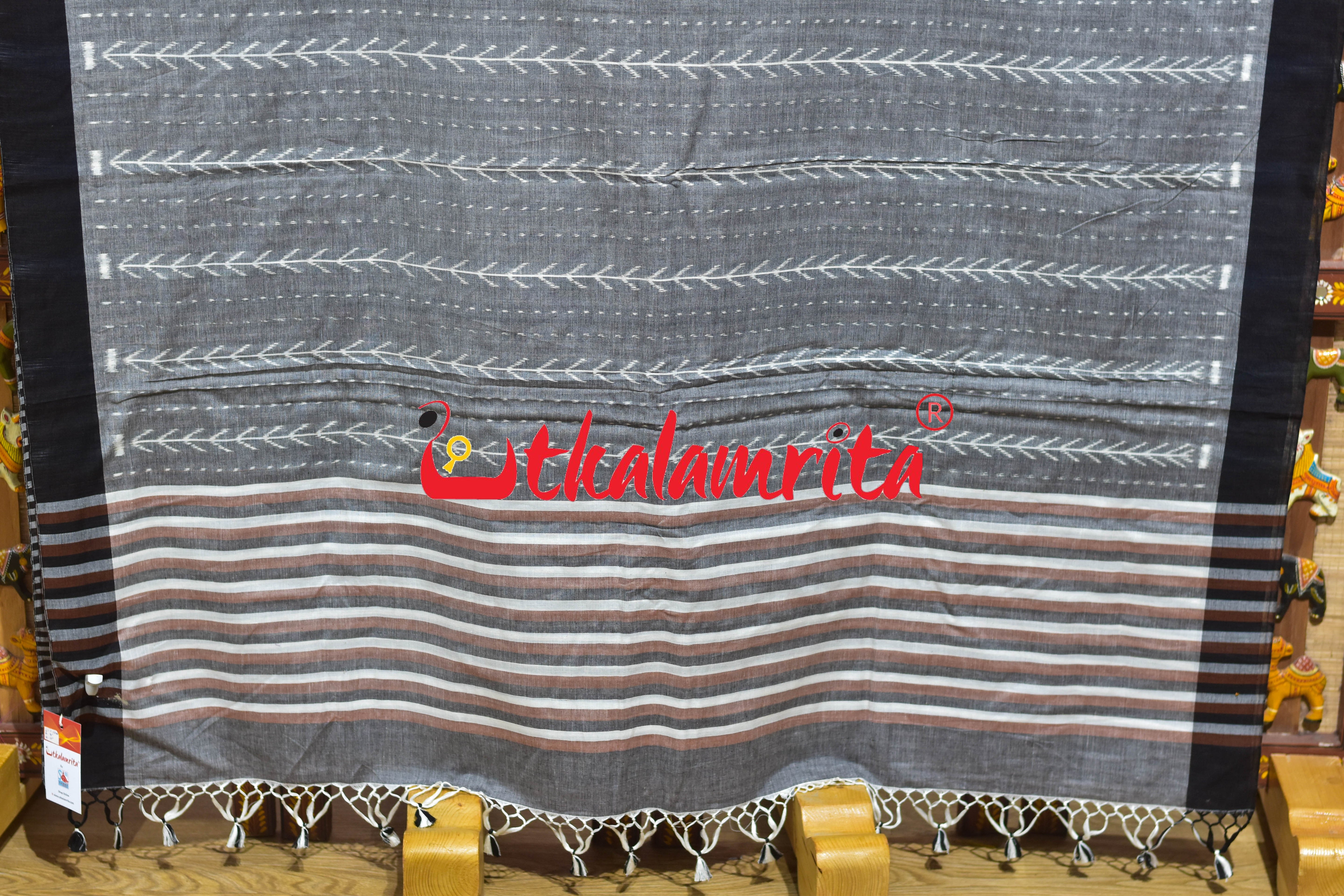 Kothari Patra Peach Khandua Cotton Saree