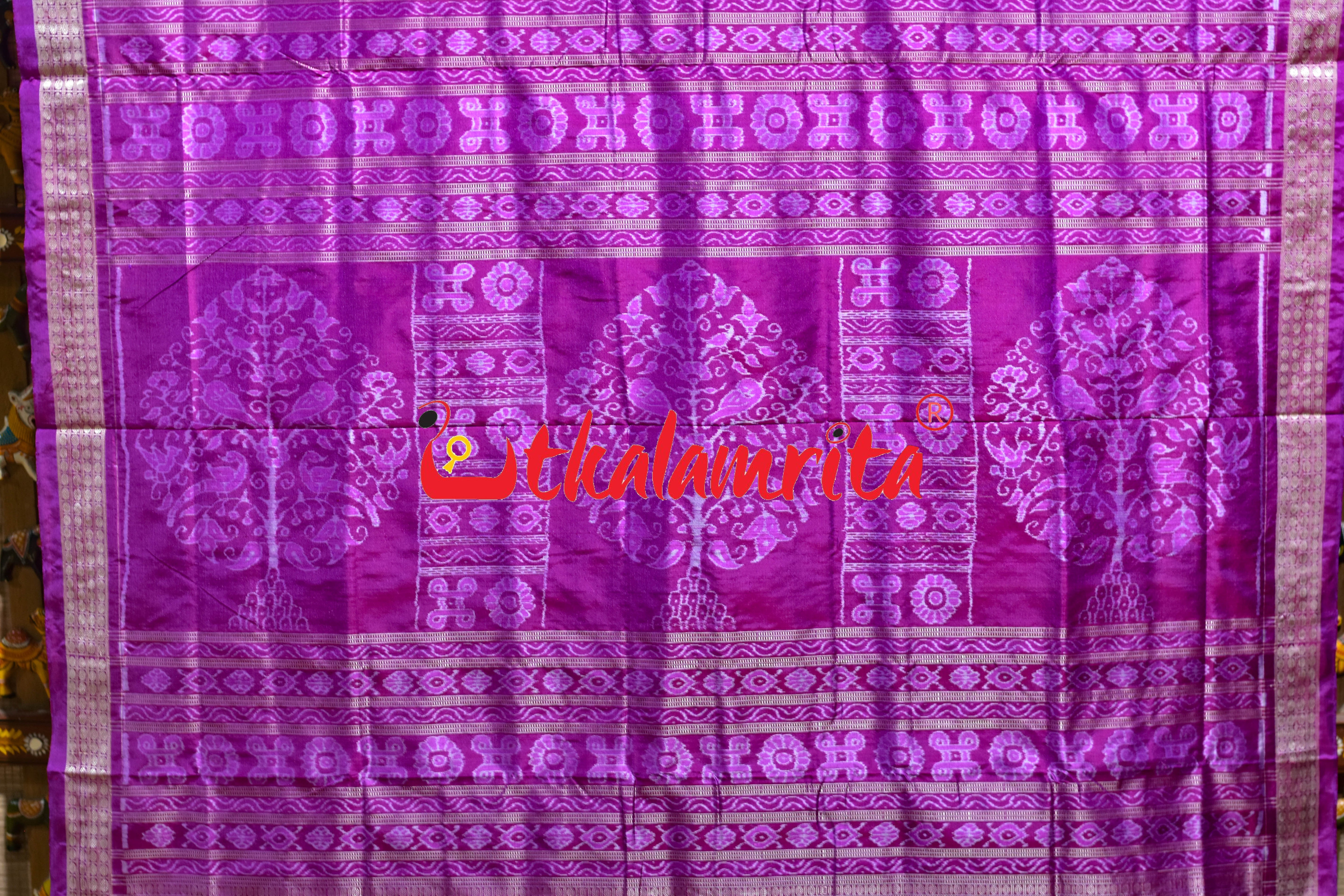 Rani Seven Wonders of the World Sambalpuri Silk Saree