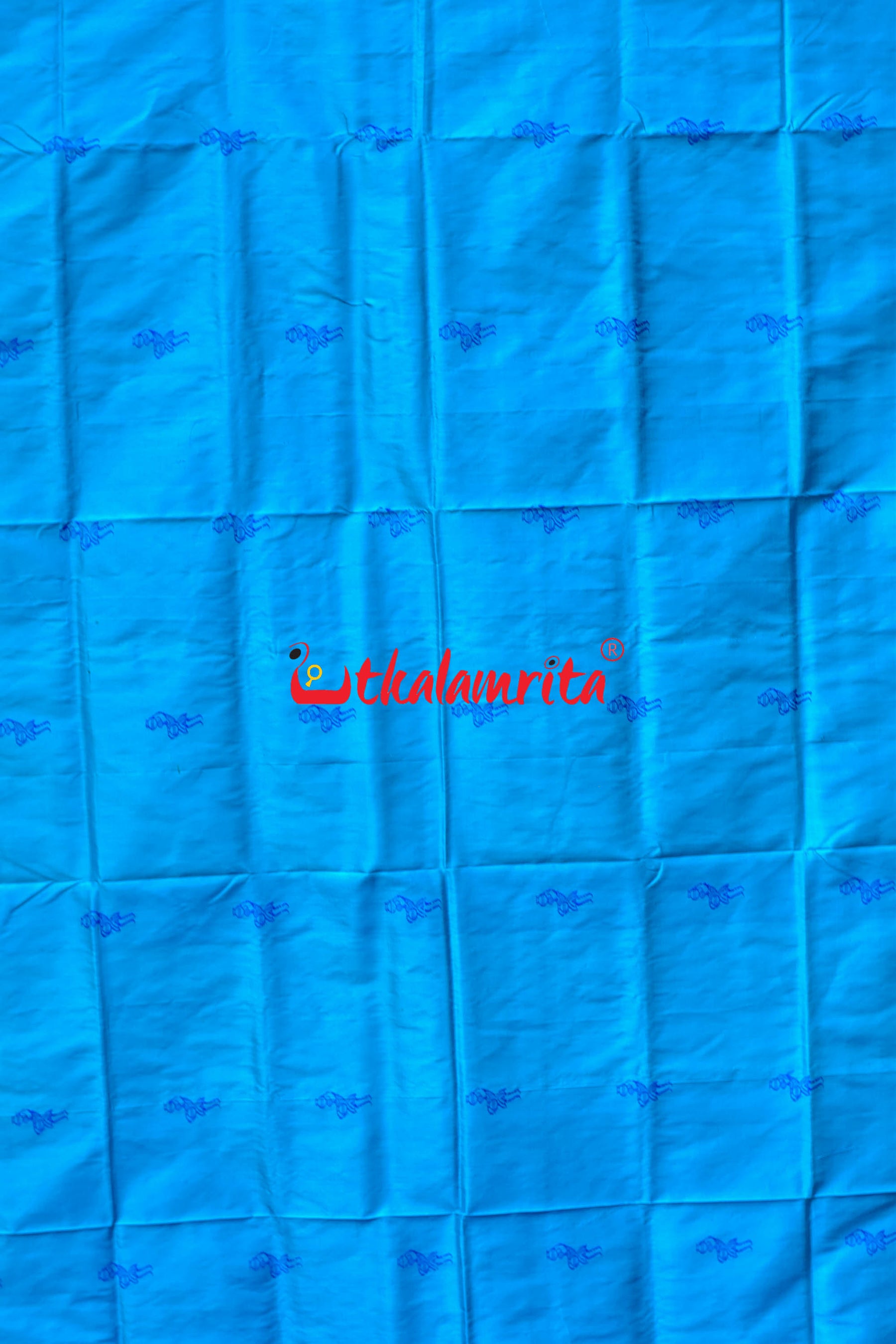 Tribal Blue With Deep Blue Sambalpuri Silk