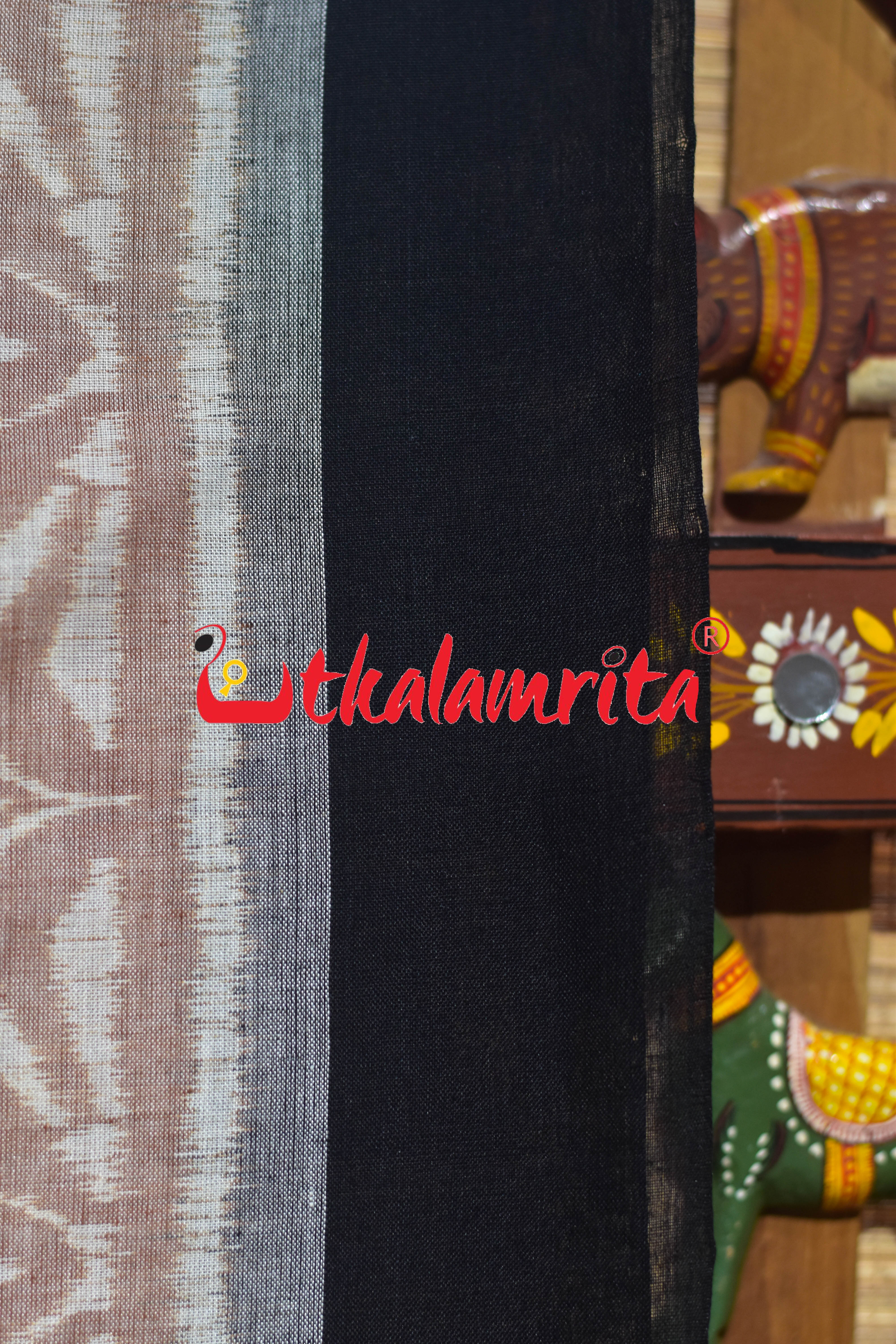 Kothari Patra Peach Khandua Cotton Saree
