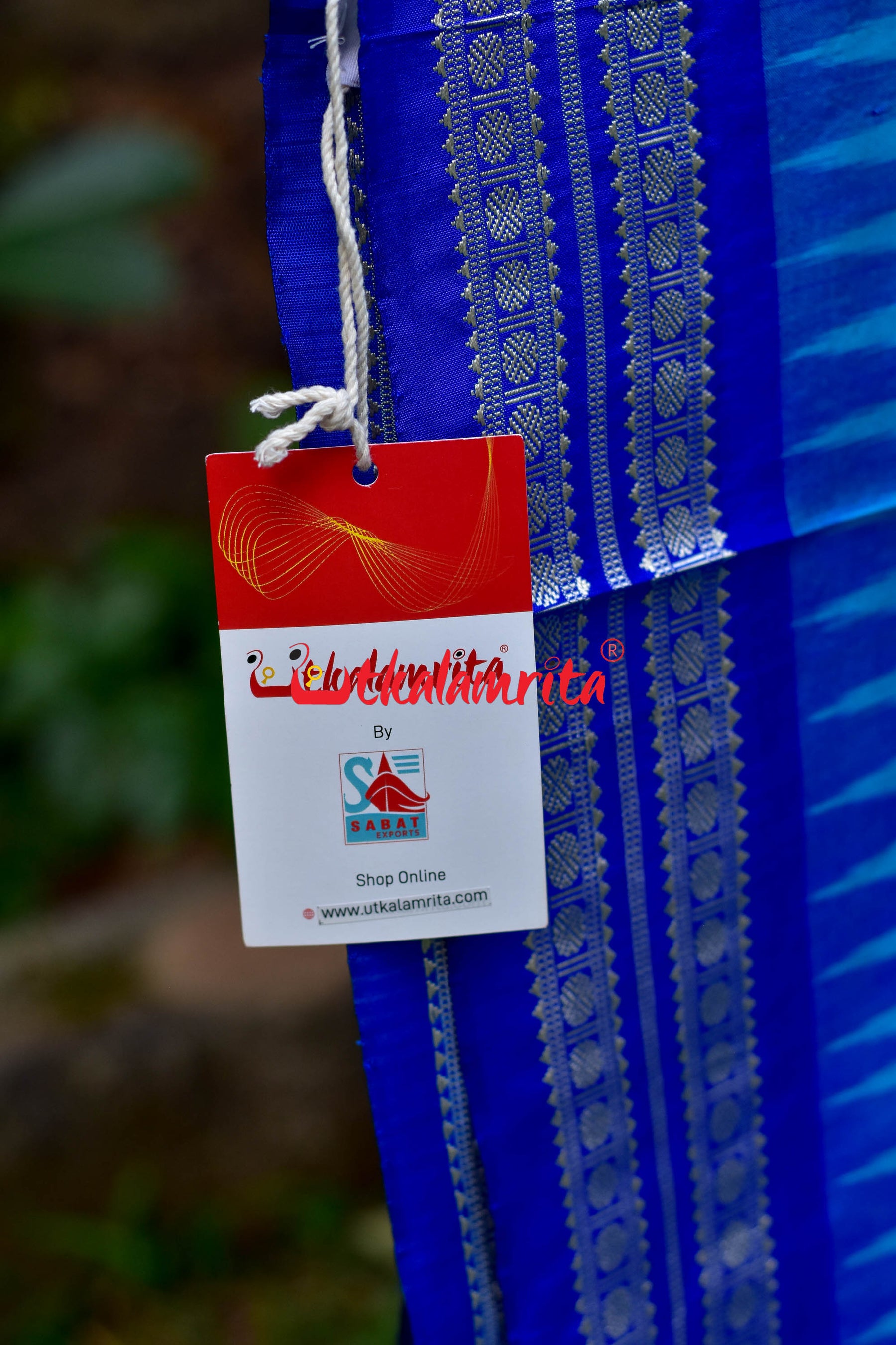 Tribal Blue With Deep Blue Sambalpuri Silk