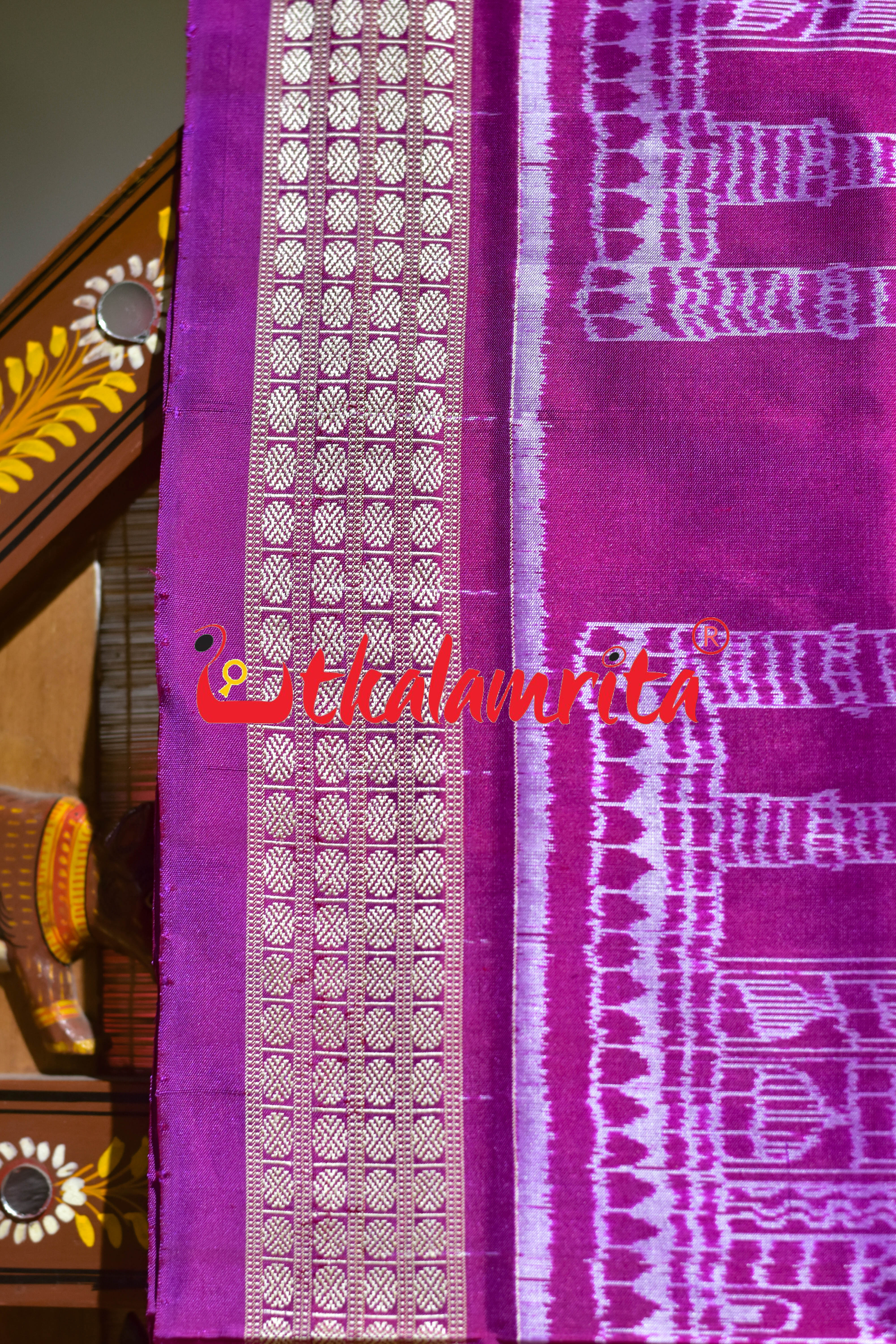 Rani Seven Wonders of the World Sambalpuri Silk Saree