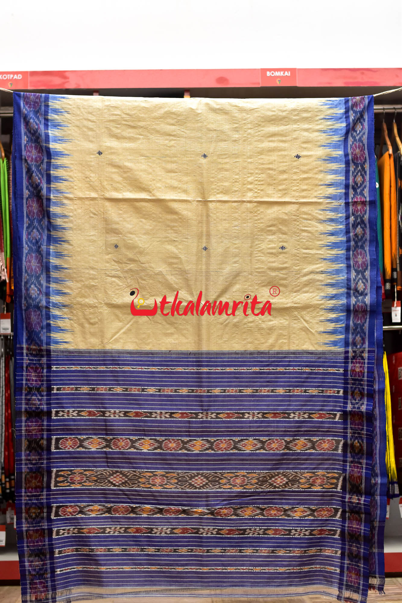 Blue Buti Gopalpur Tussar Saree