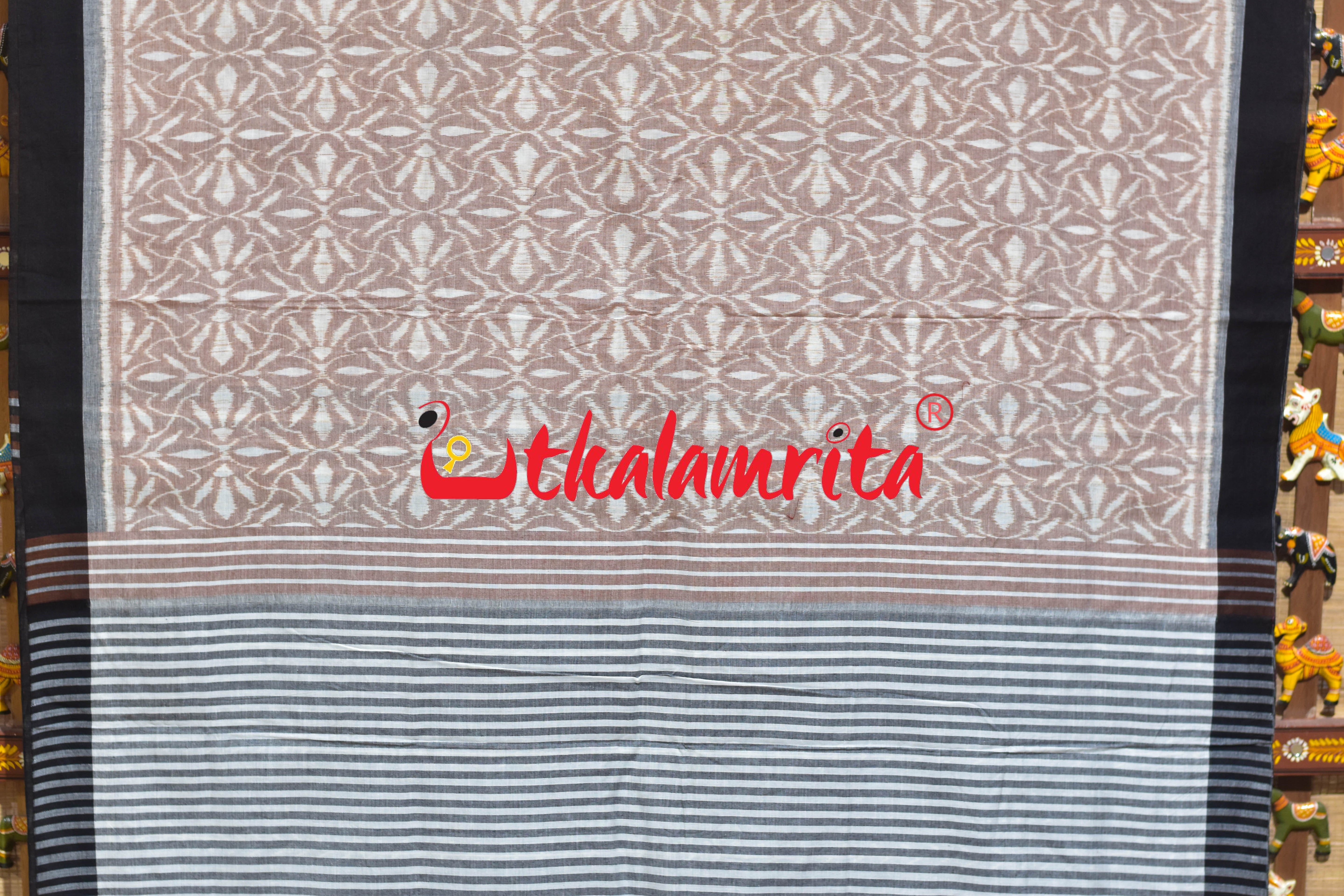 Kothari Patra Peach Khandua Cotton Saree