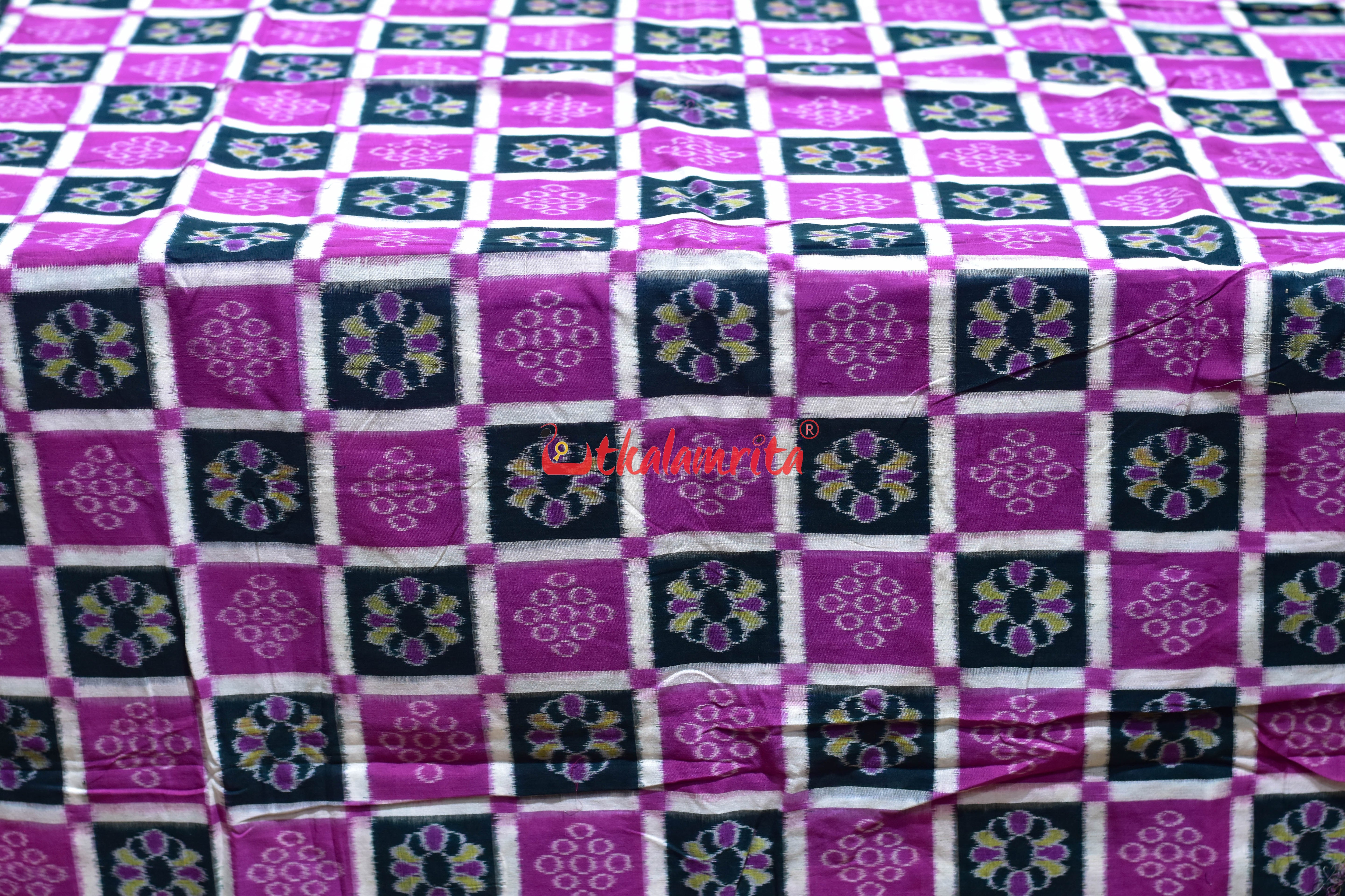 Magenta Flower Kothi Pasapali Cotton (Fabric)