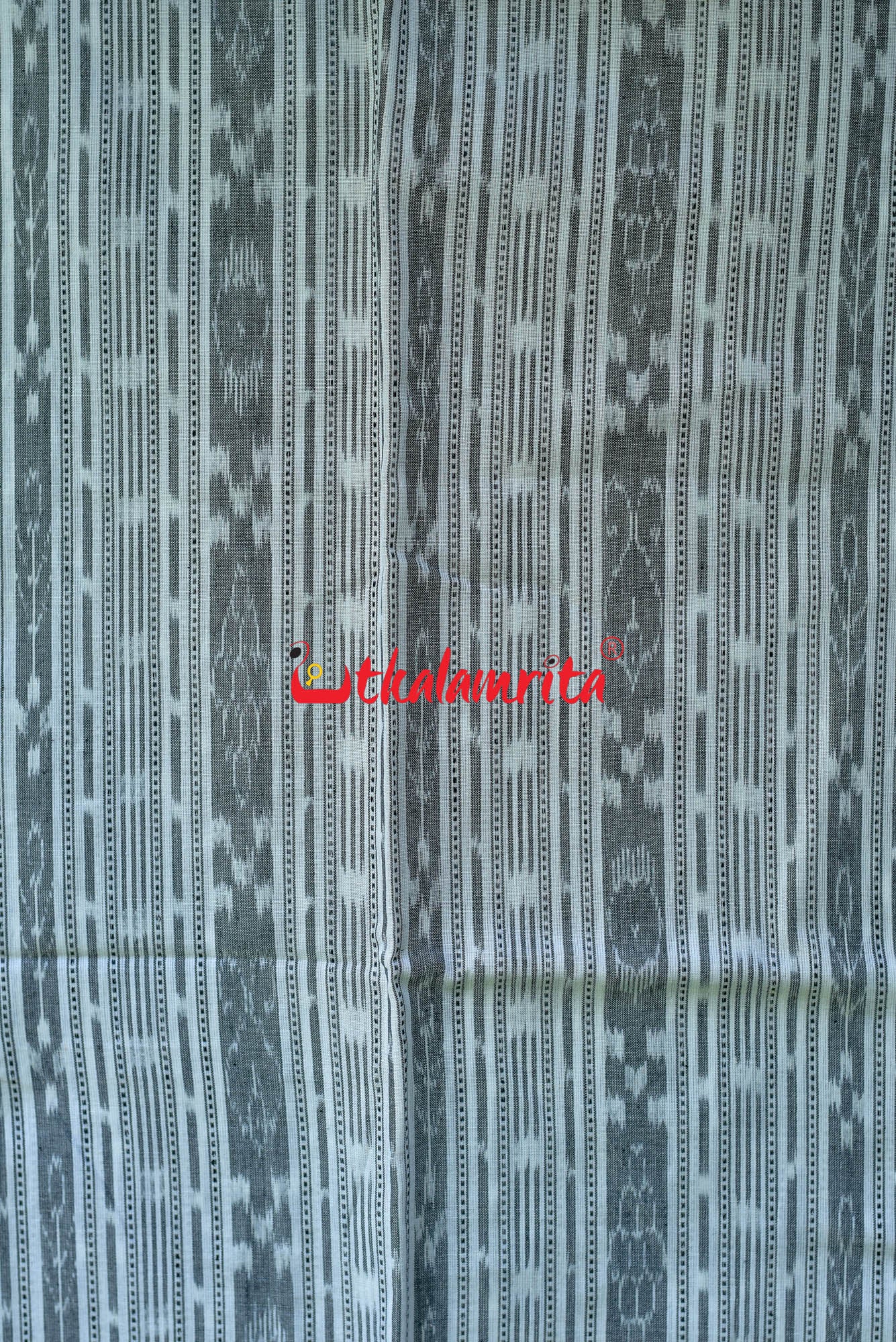 White Black Ikat Dress Set
