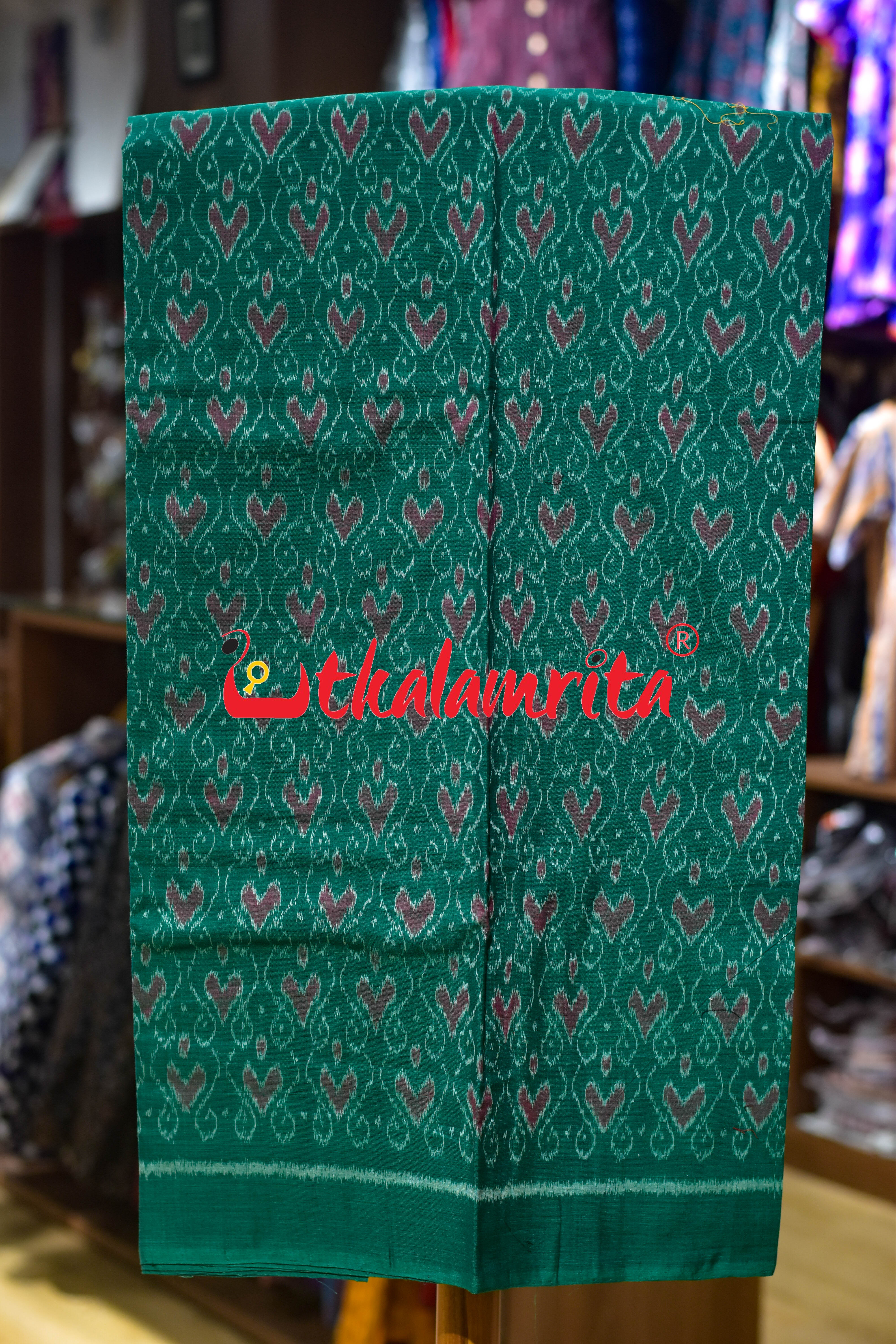 Green White Hearts Dress Set