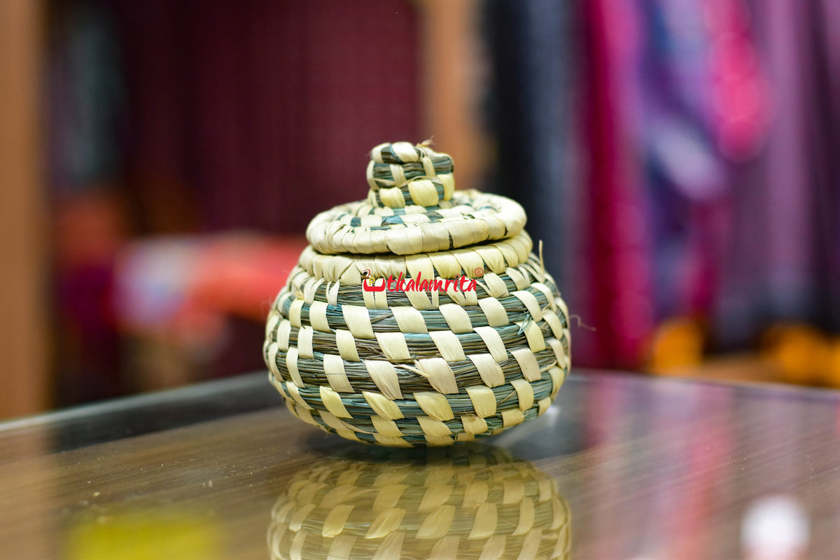Sabai Grass Light Blue Jewellery Box