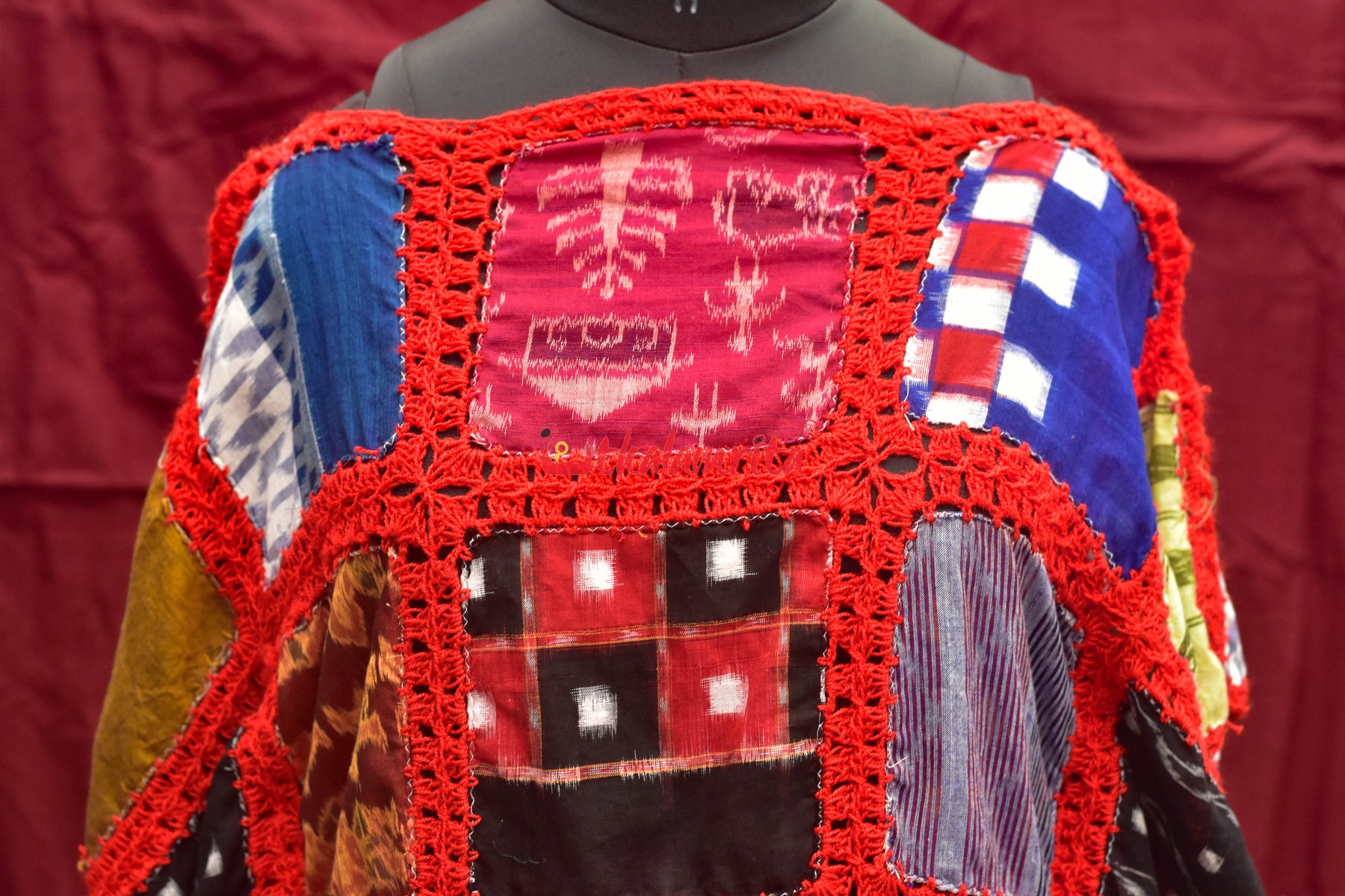 Multi Colour Ikat Crochet (Girl's Kaftan)