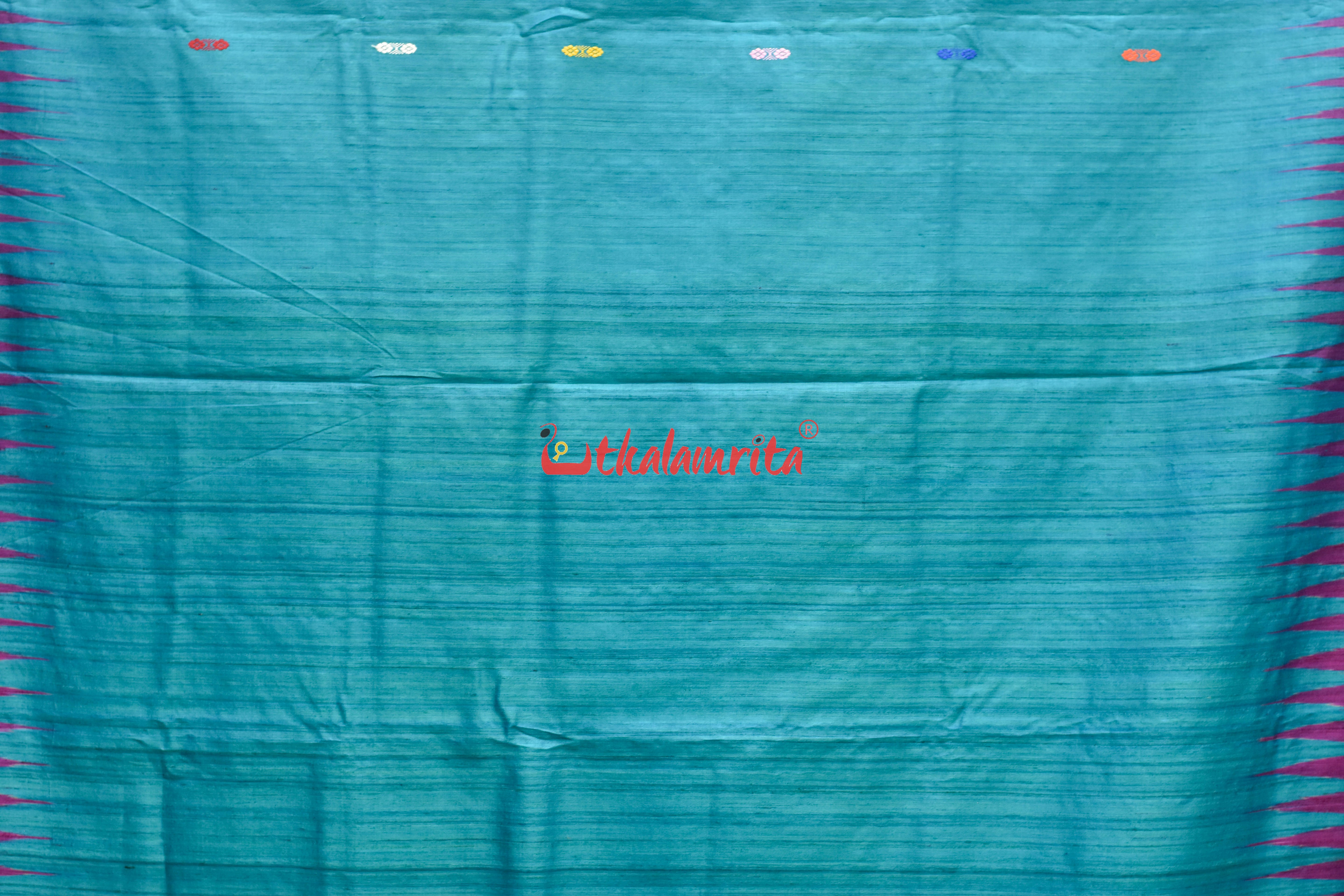 Blue Magenta Ramachandrapedi Silk Saree