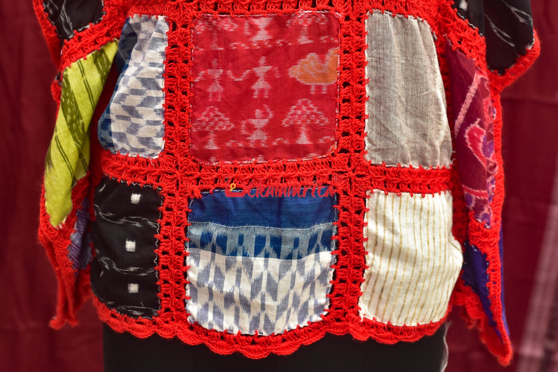Multi Colour Ikat Crochet (Girl's Kaftan)