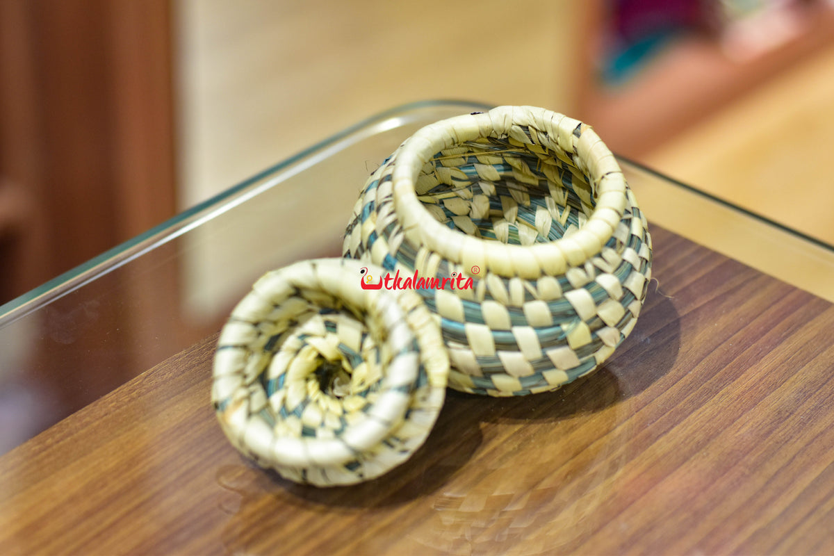 Sabai Grass Light Blue Jewellery Box