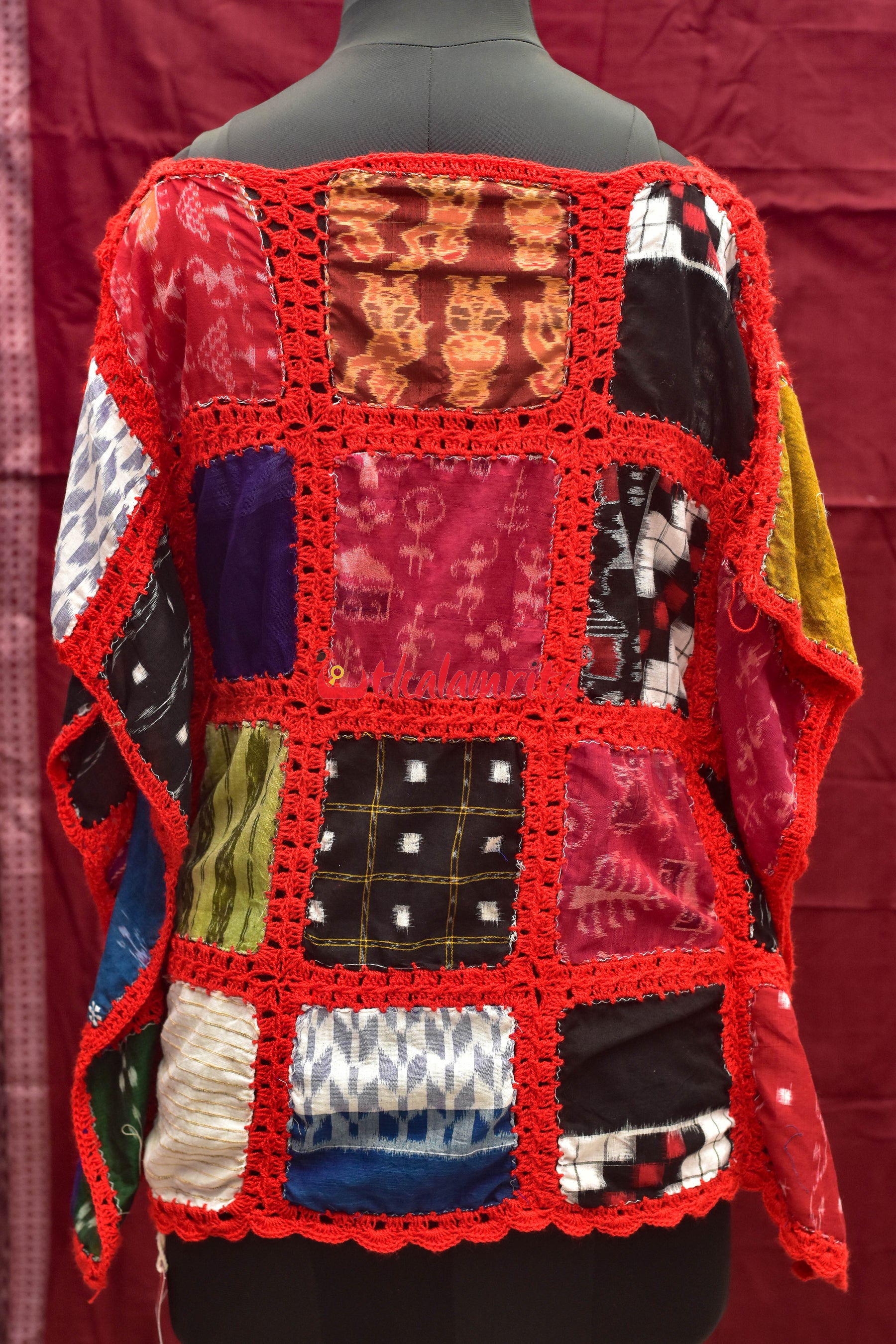 Multi Colour Ikat Crochet (Girl's Kaftan)