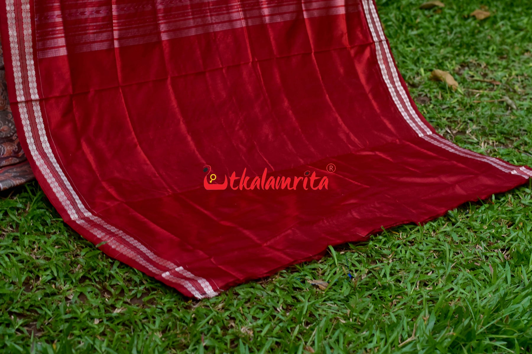 Peach 3D Tribals Sambalpuri Silk Saree