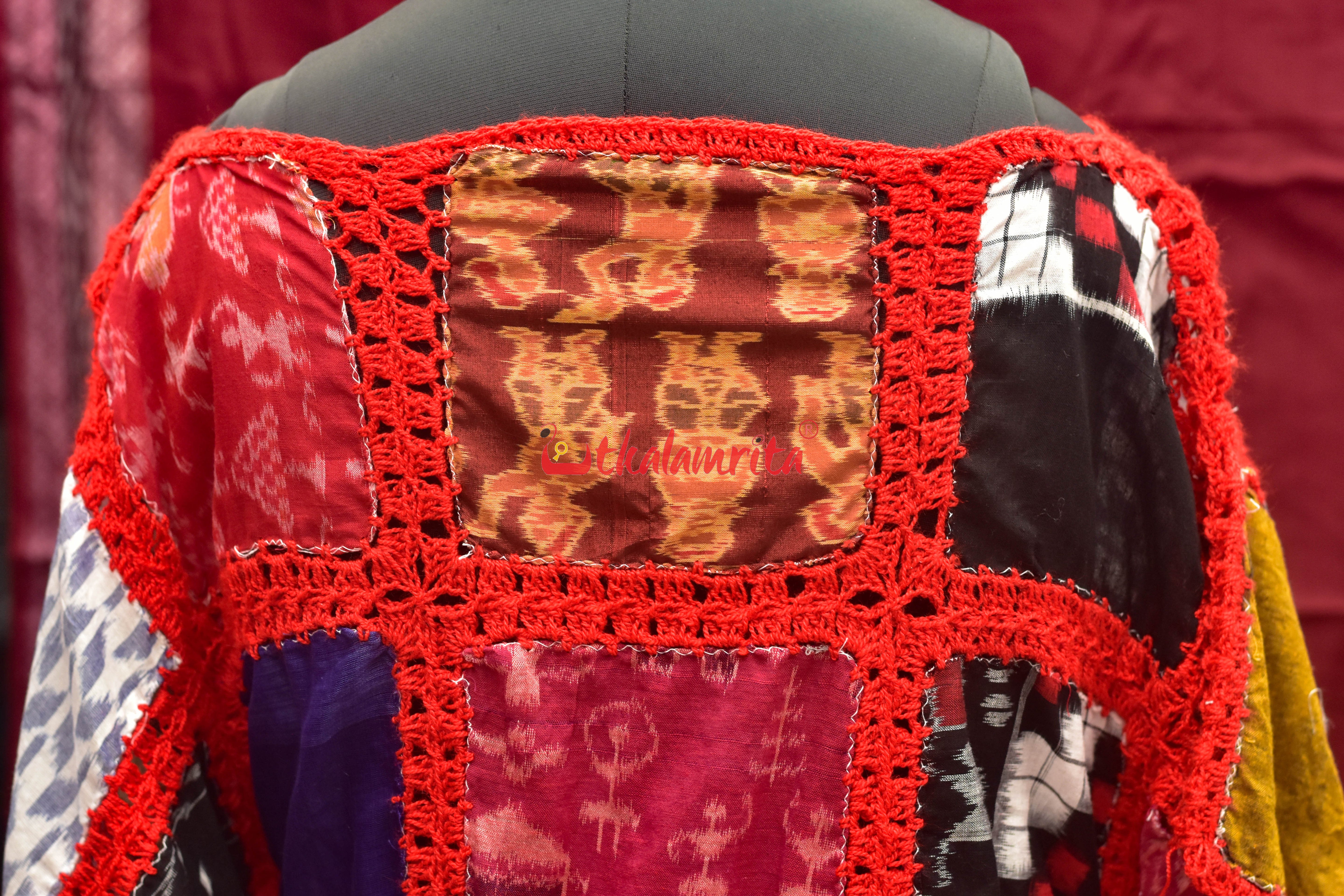 Multi Colour Ikat Crochet (Girl's Kaftan)