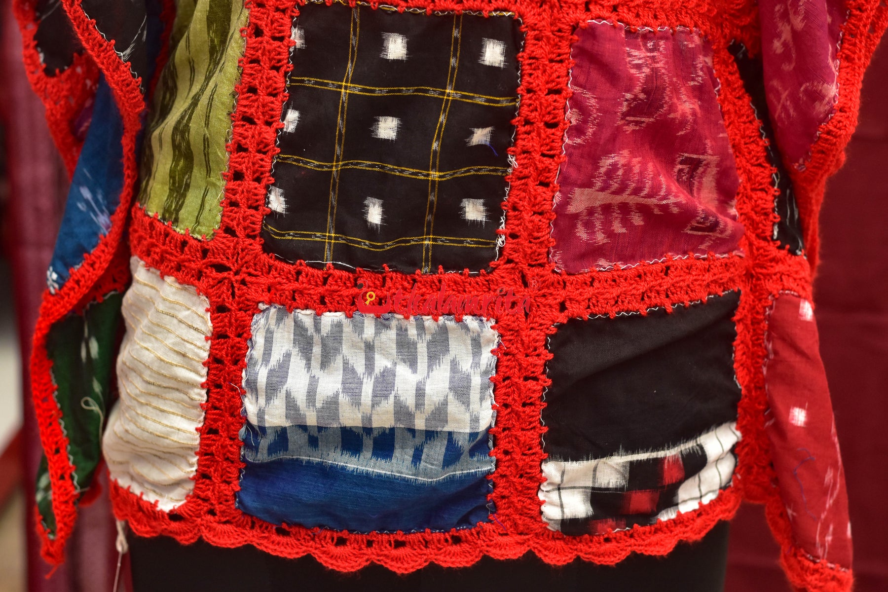 Multi Colour Ikat Crochet (Girl's Kaftan)