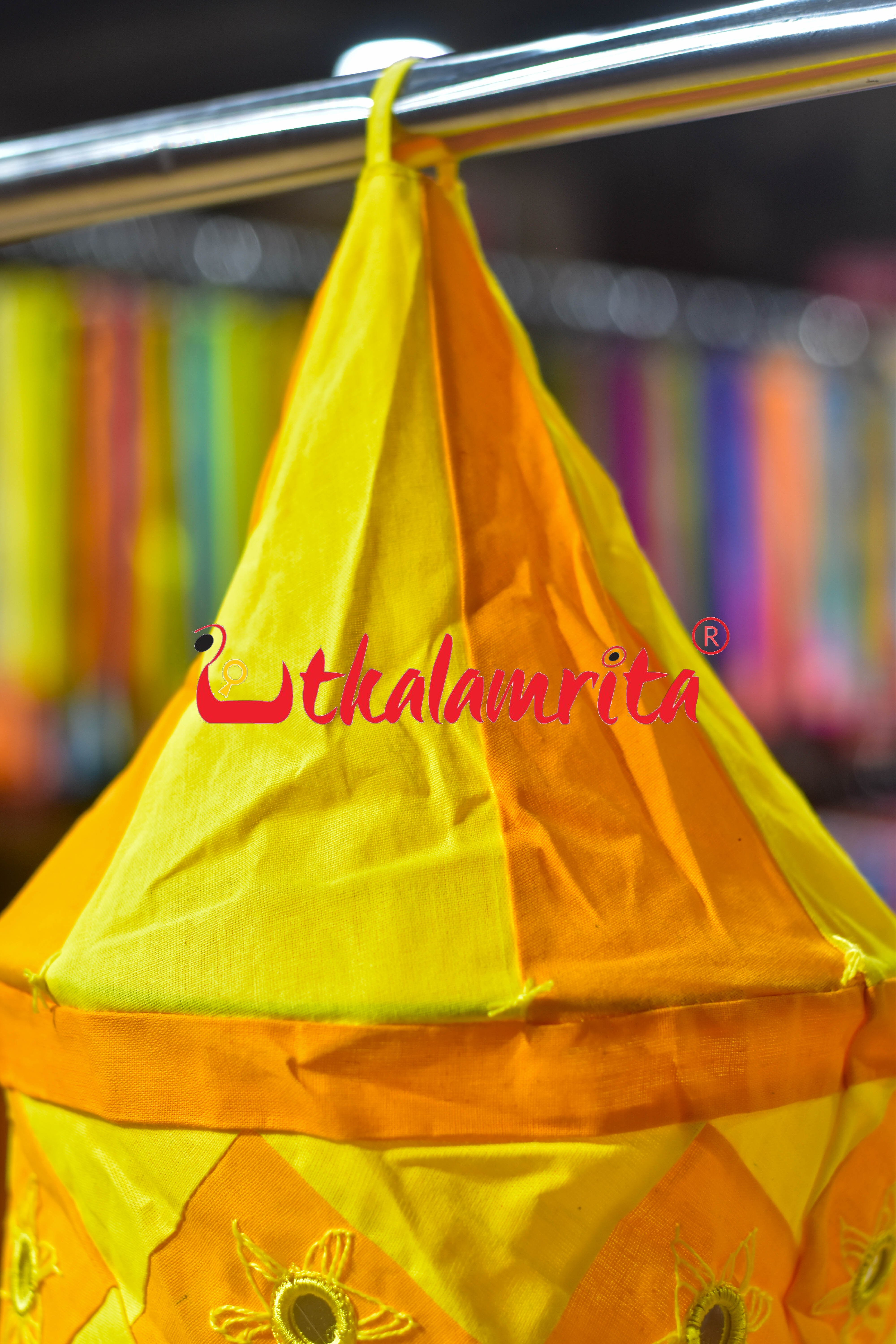Yellow Orange Special 2-Step Round Lampshade