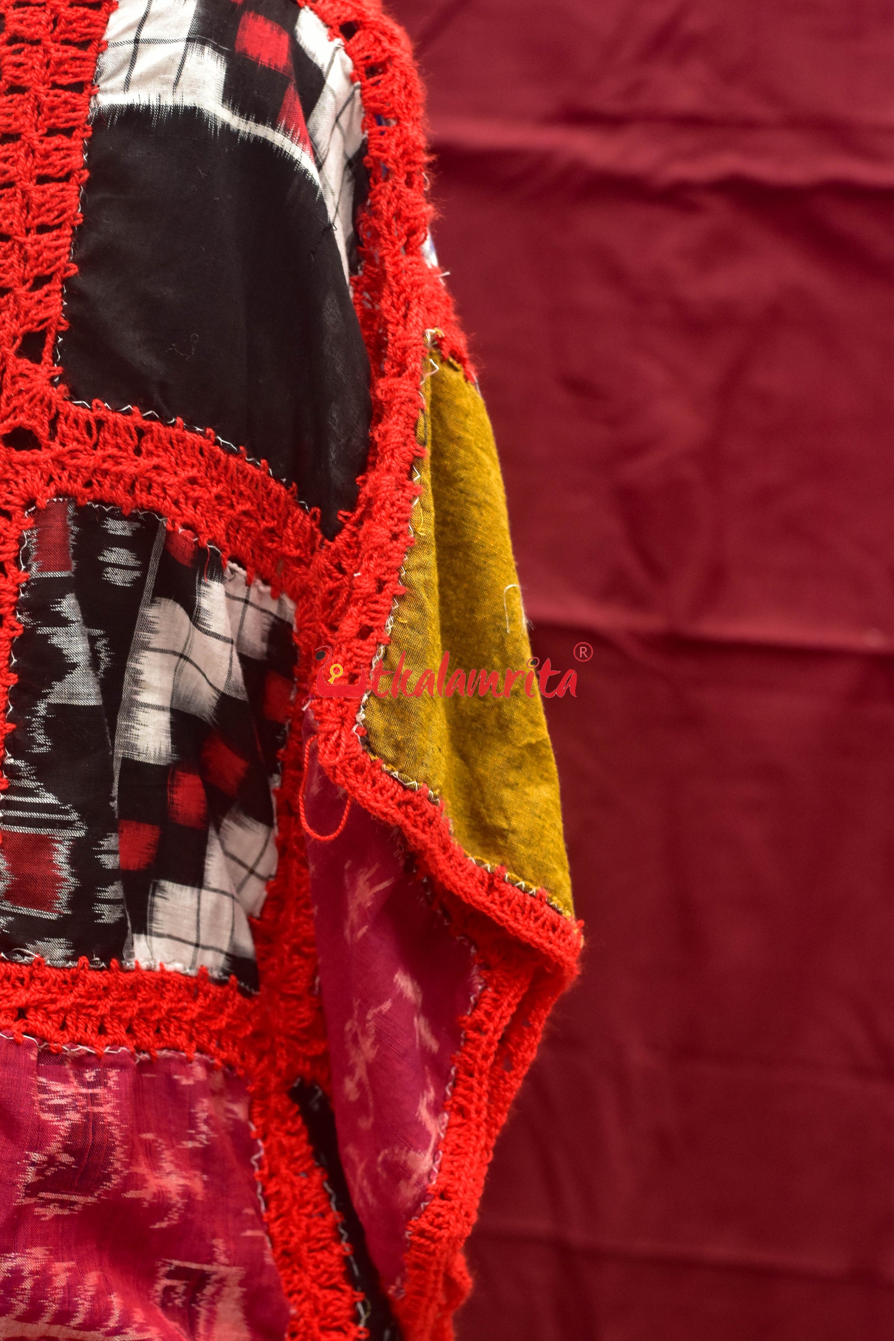 Multi Colour Ikat Crochet (Girl's Kaftan)