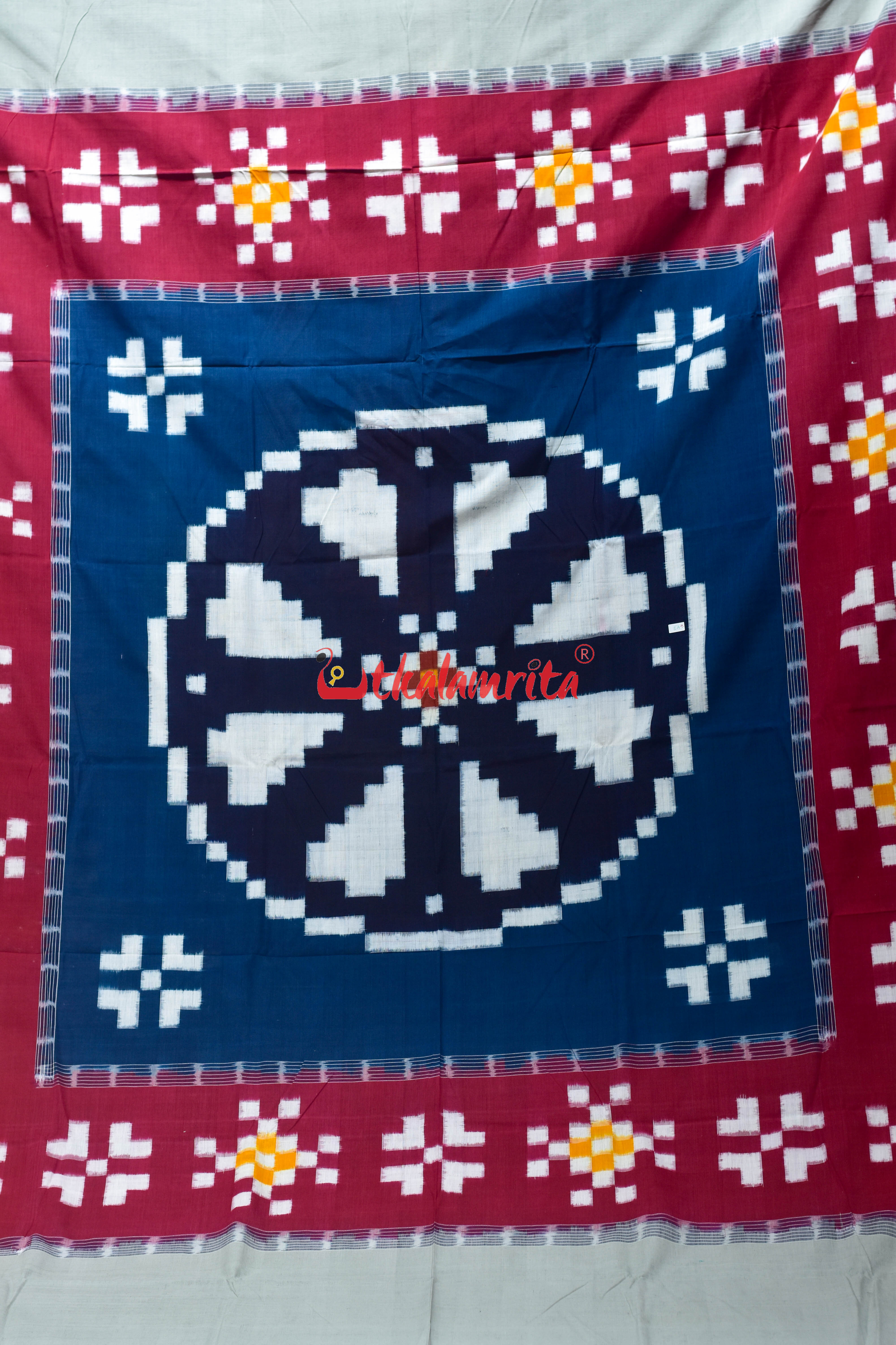 Red Navy Blue Tara Pasapali (Double Bedsheet)
