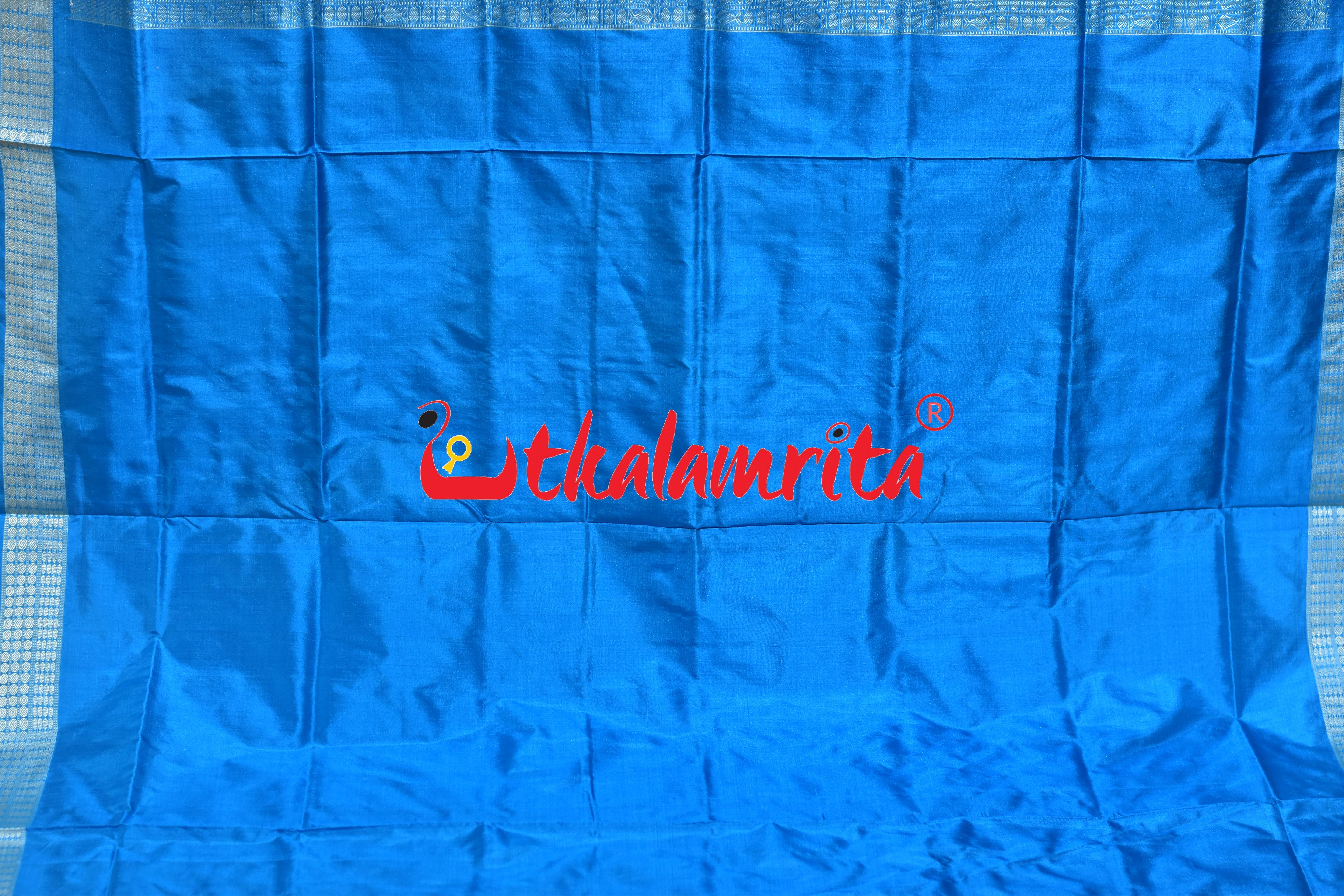 Yellow Copper Sulphate Jhumka Bomkai Silk Saree