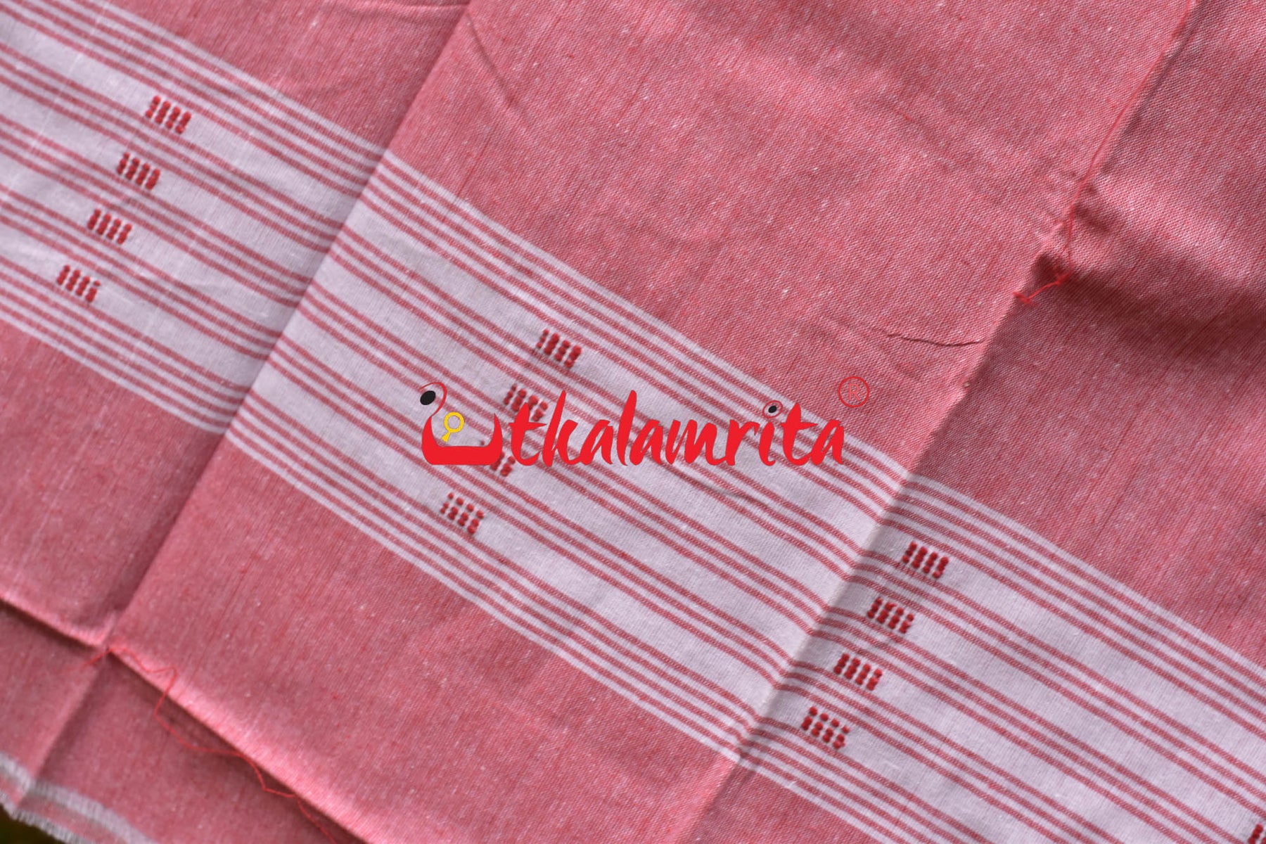 Maroon Pink Ikat Dress Set