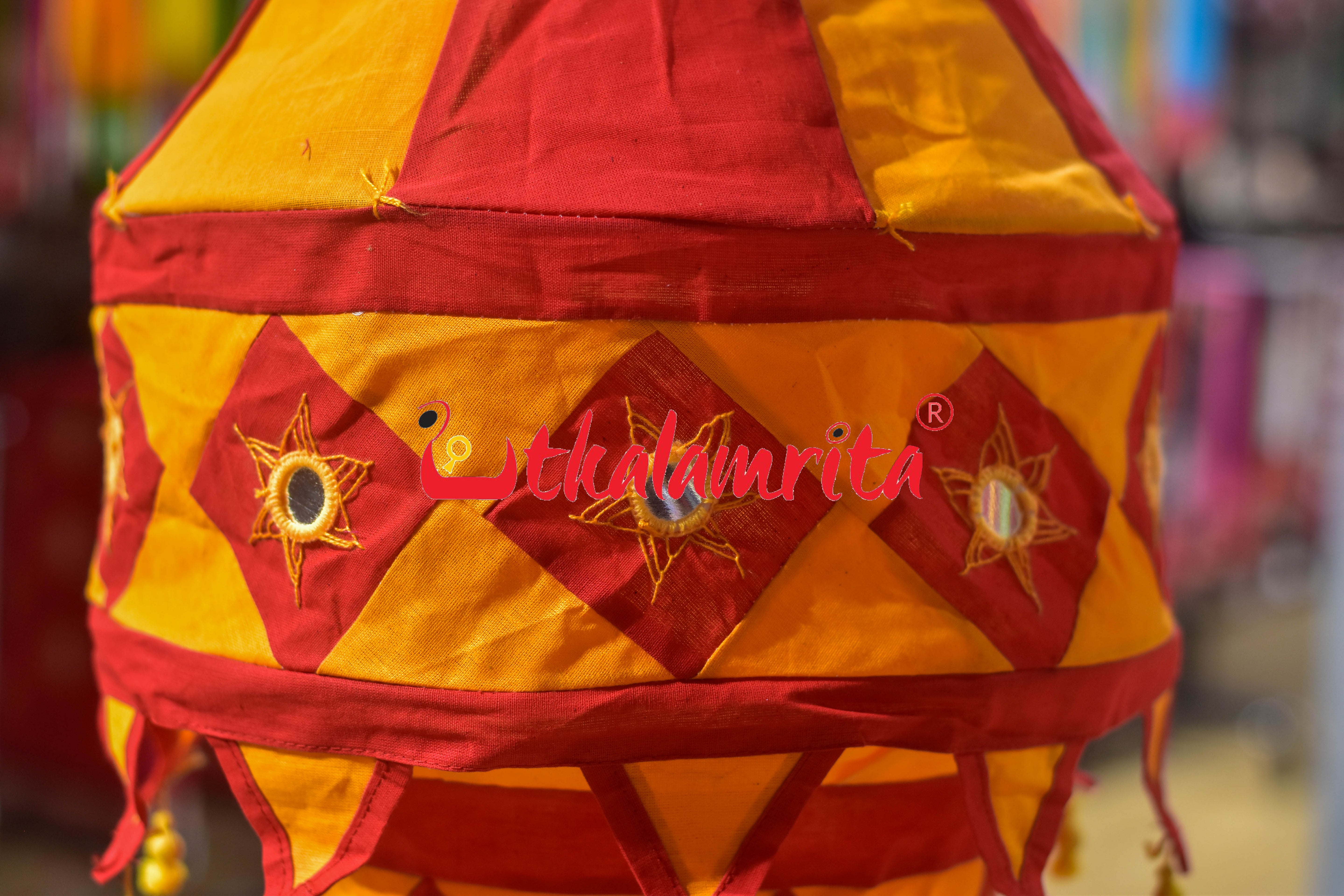 Red Rust Special 3-Step Round Lampshade