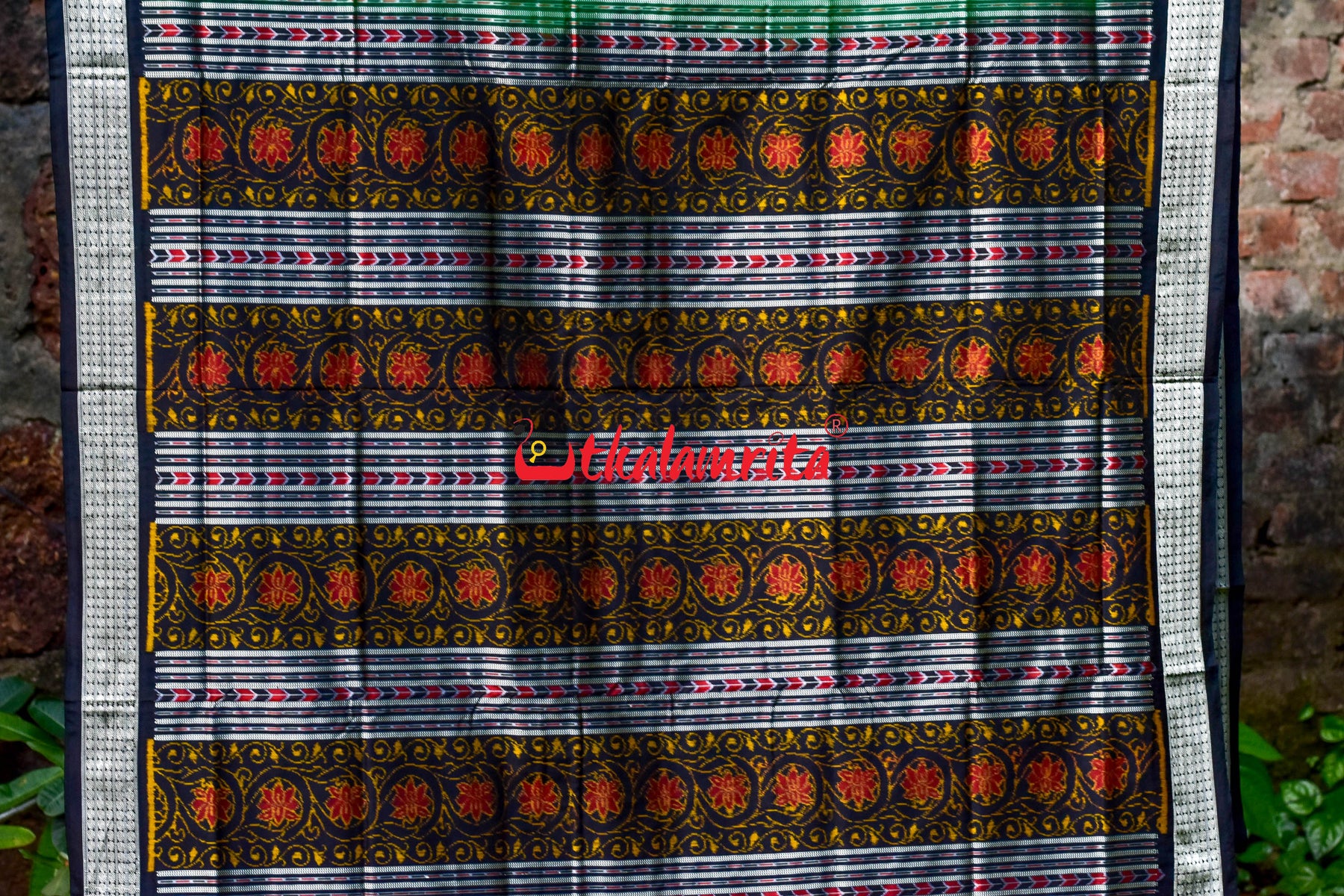 Mayura Green Sambalpuri Silk Saree