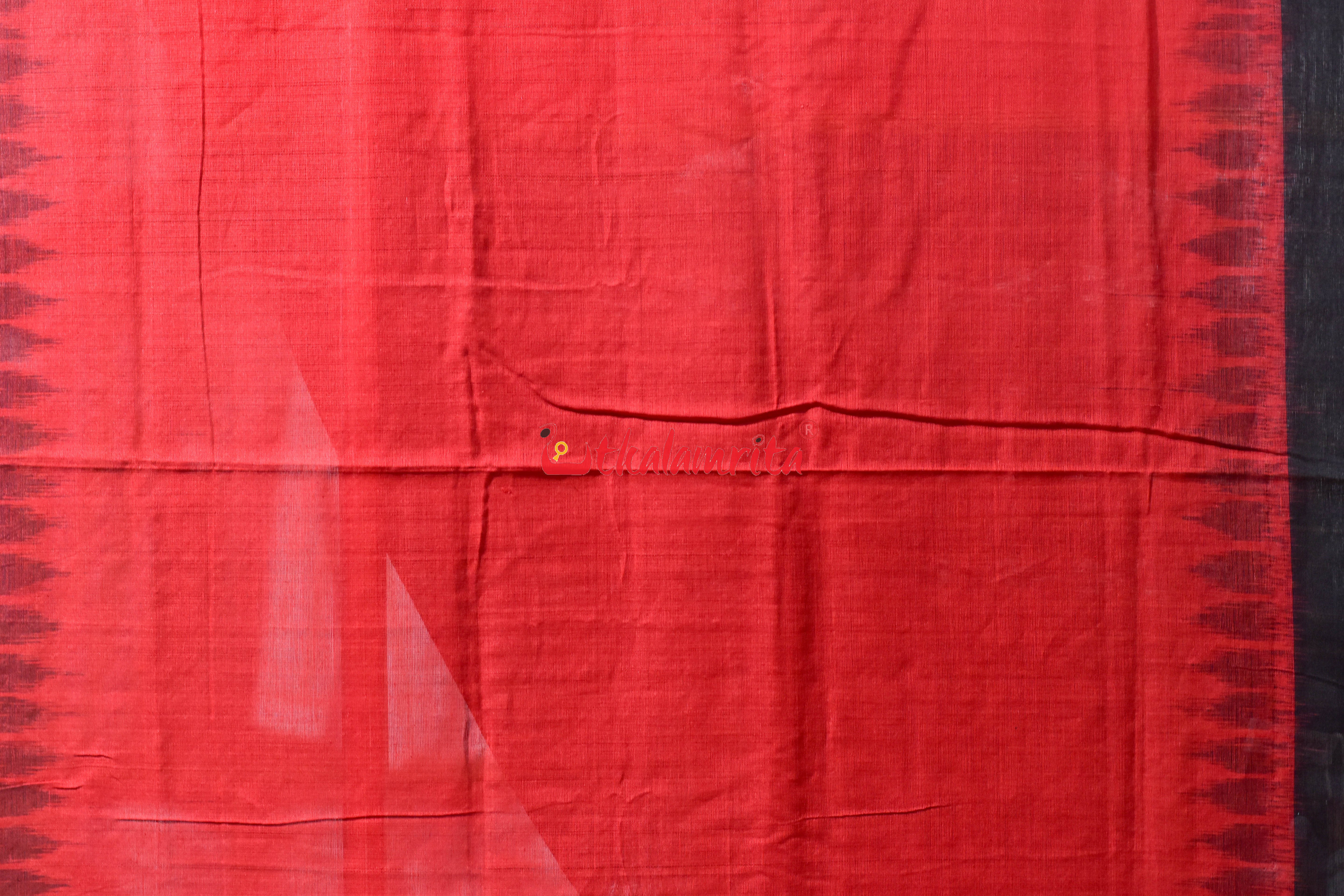 Red Black Khandua Cotton (Dupatta)