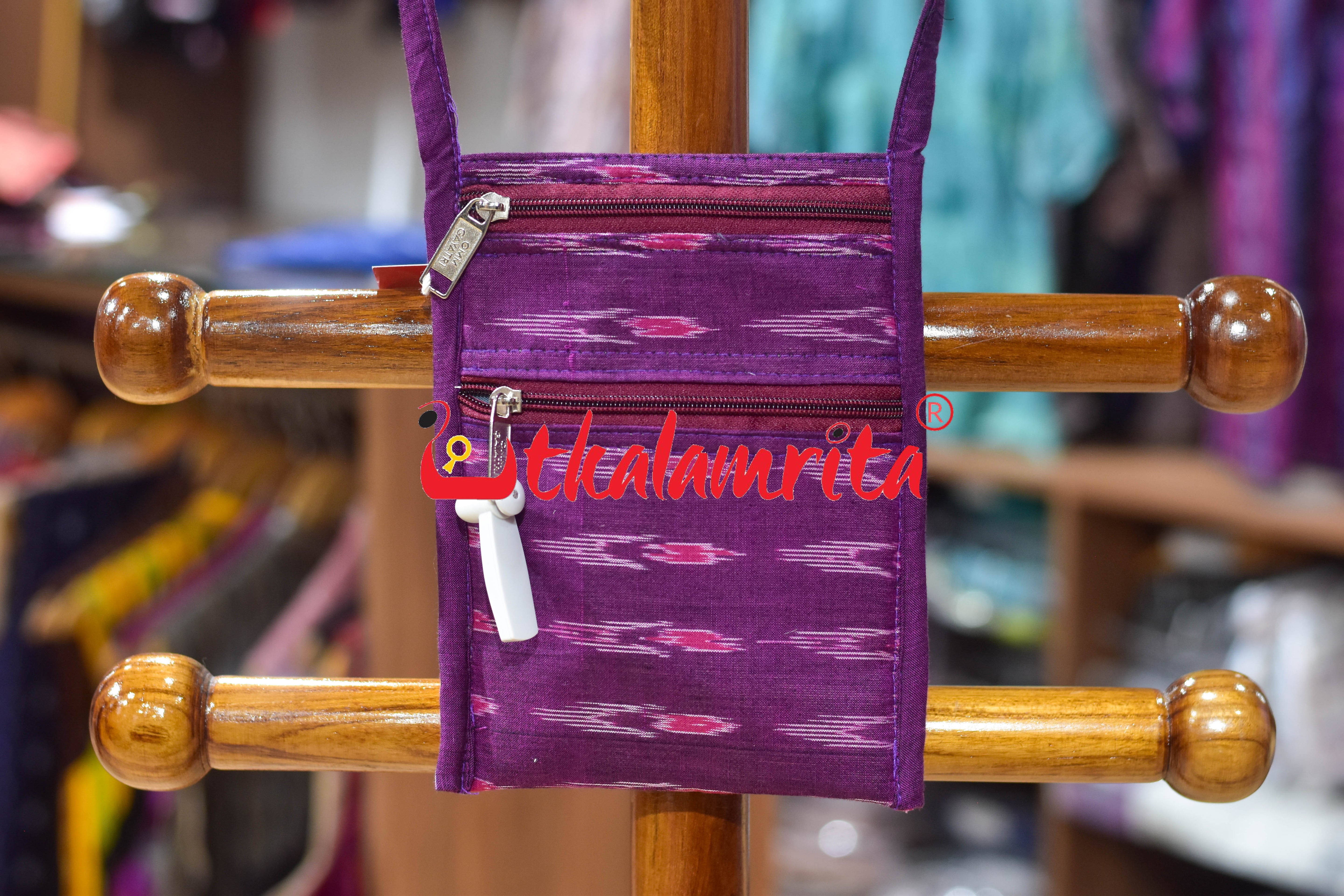 Purple Labanga Bandha Mobile Sling Bag